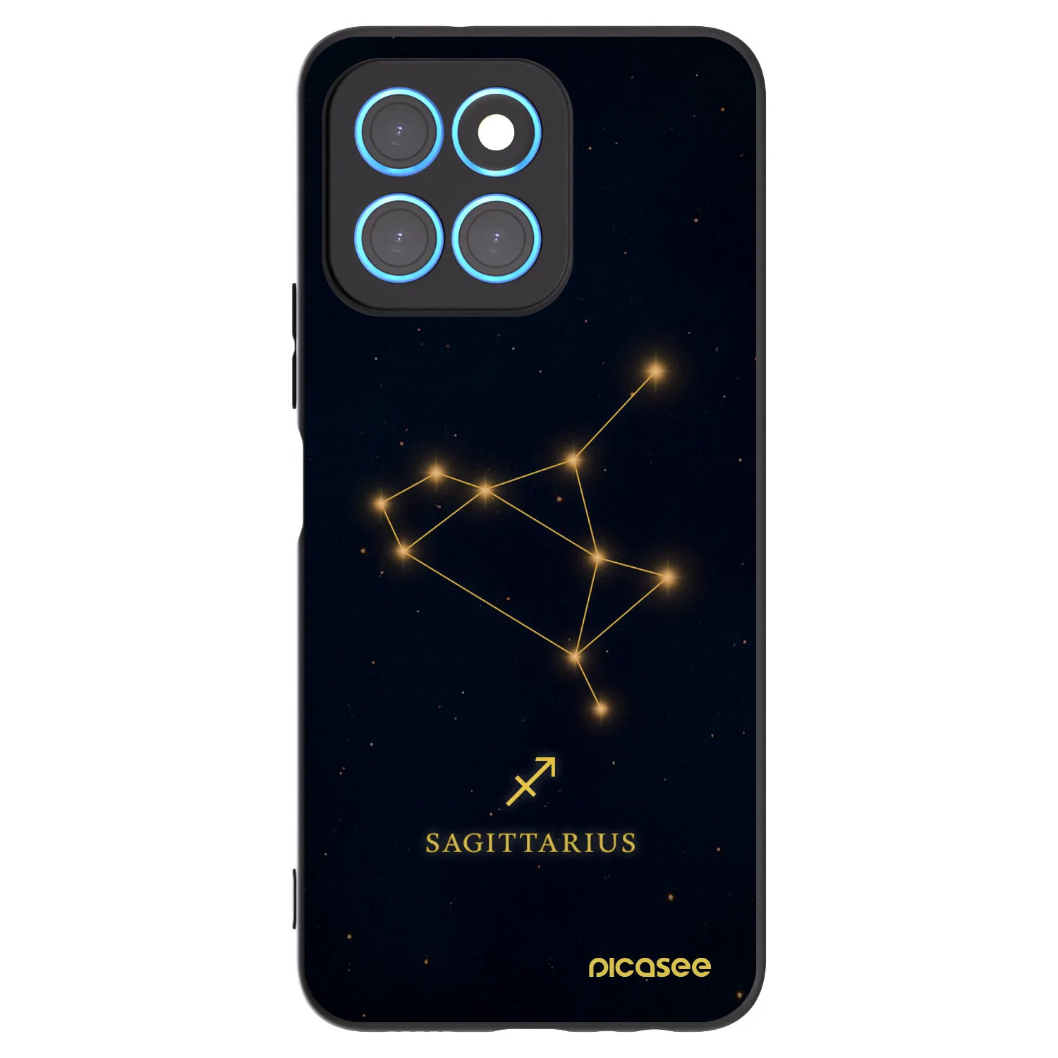 Picasee fekete szilikon tok az alábbi mobiltelefonokra Honor X6 - SAGITTARIUS