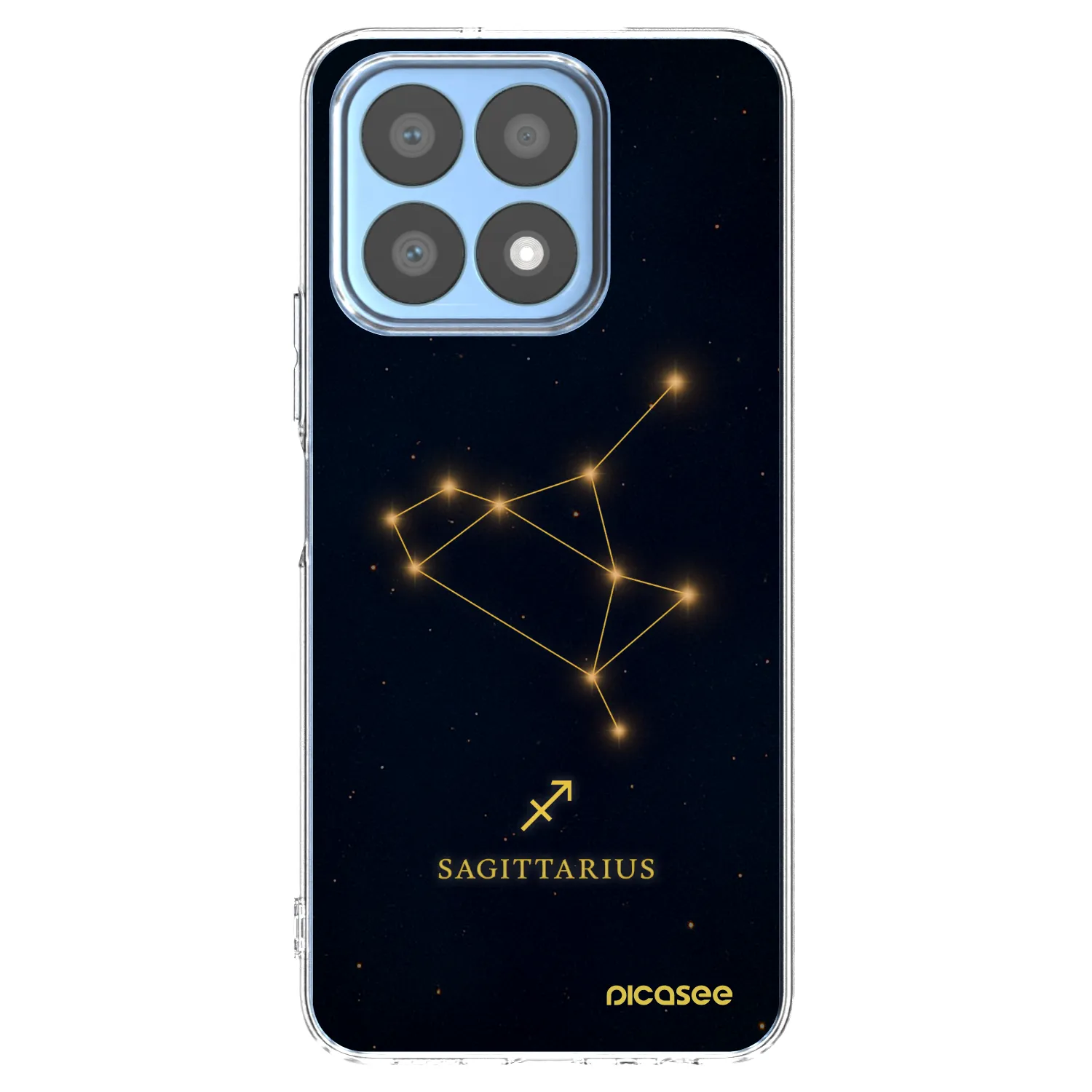 Picasee átlátszó szilikon tok az alábbi mobiltelefonokra Honor X8a - SAGITTARIUS