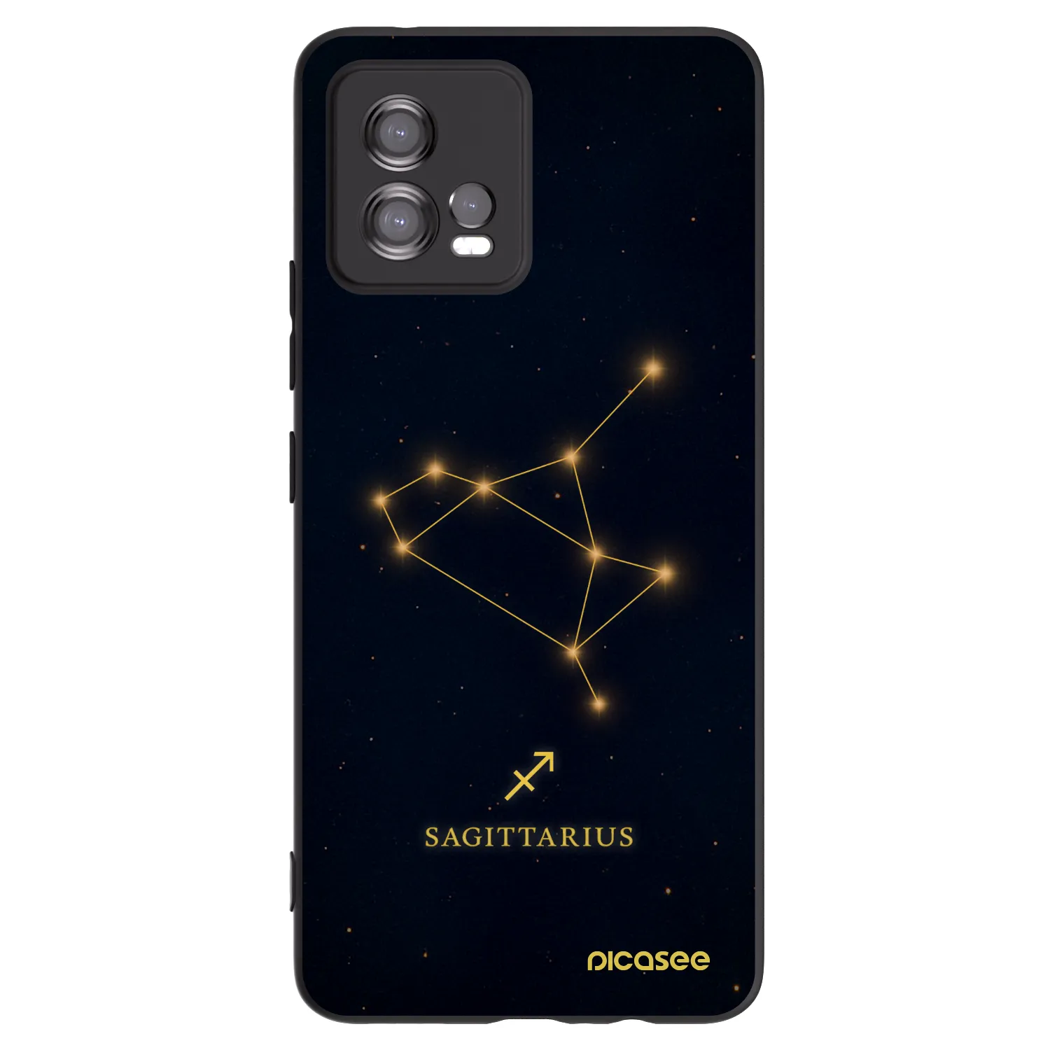 Picasee fekete szilikon tok az alábbi mobiltelefonokra Motorola Moto G72 - SAGITTARIUS