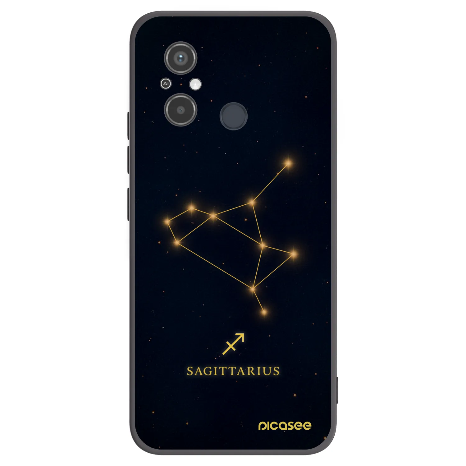 Picasee fekete szilikon tok az alábbi mobiltelefonokra Xiaomi Redmi 12C - SAGITTARIUS