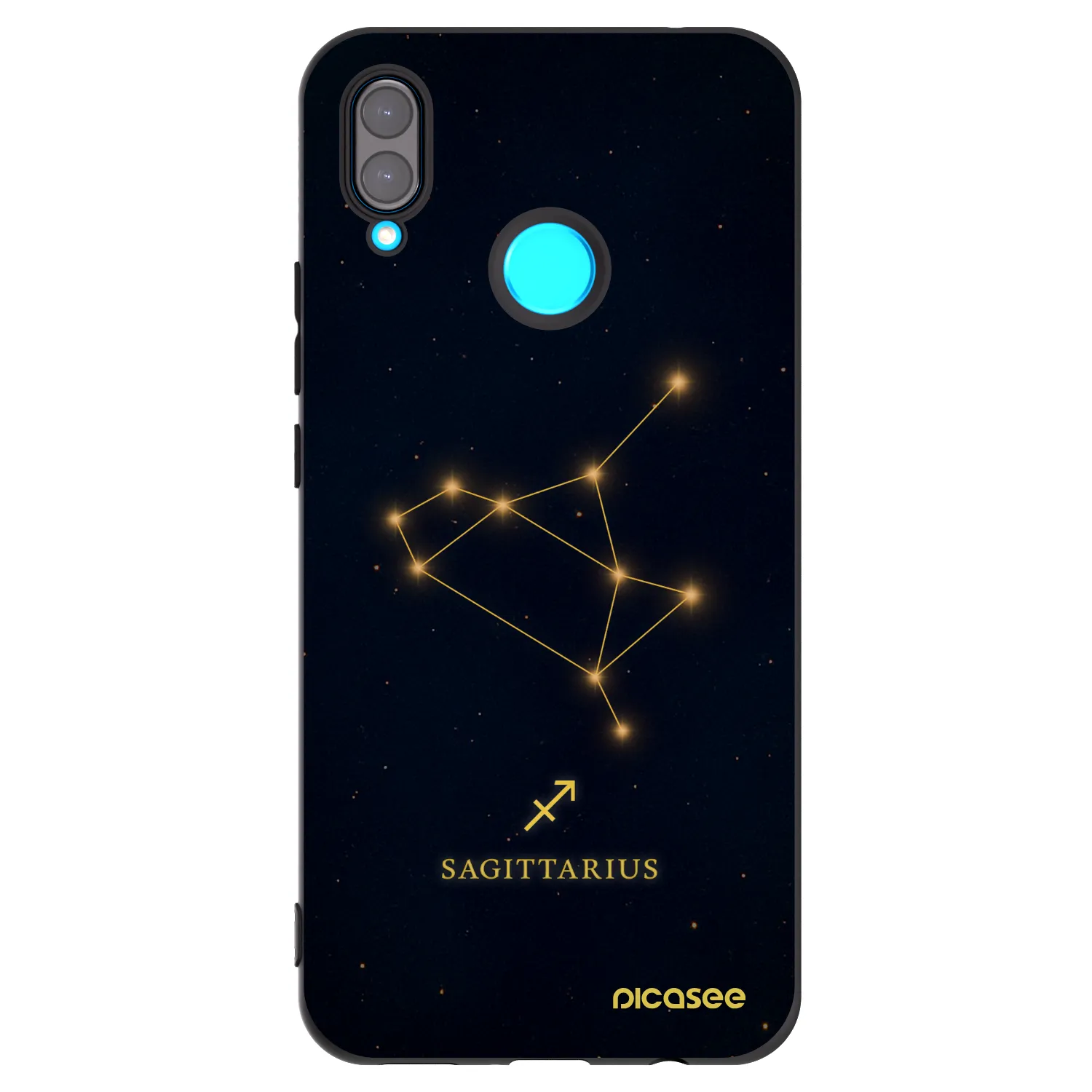 Picasee fekete szilikon tok az alábbi mobiltelefonokra Huawei Nova 3i - SAGITTARIUS