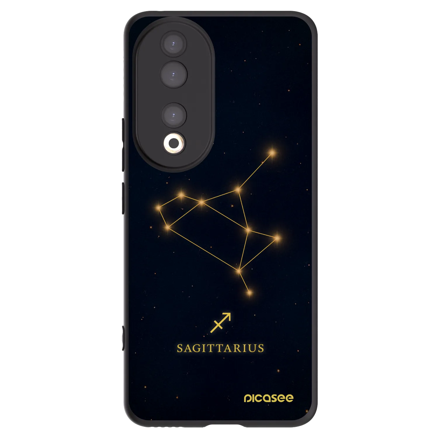 Picasee fekete szilikon tok az alábbi mobiltelefonokra Honor 90 5G - SAGITTARIUS