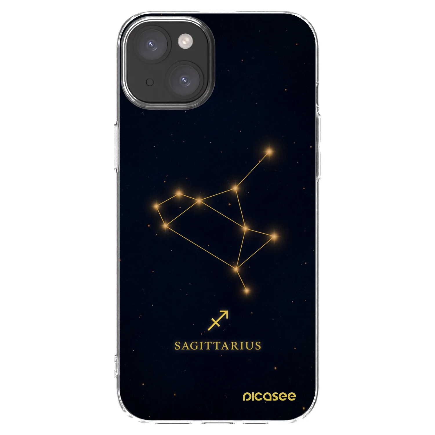 Picasee átlátszó szilikon tok az alábbi mobiltelefonokra Apple iPhone 15 Plus - SAGITTARIUS
