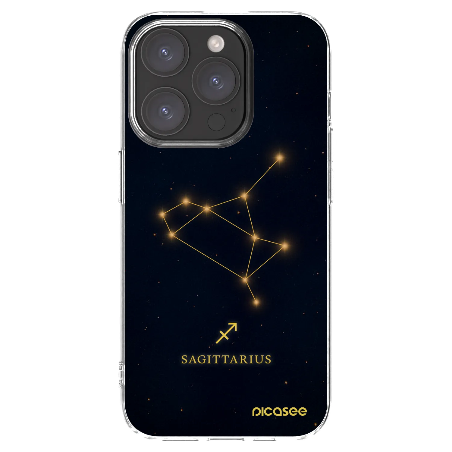 Picasee átlátszó szilikon tok az alábbi mobiltelefonokra Apple iPhone 15 Pro - SAGITTARIUS