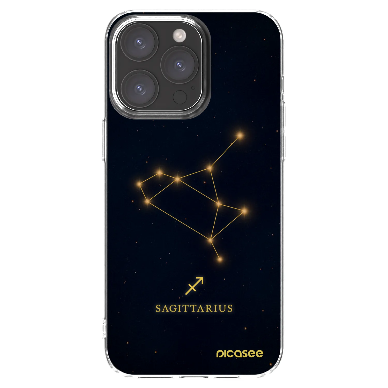 Picasee átlátszó szilikon tok az alábbi mobiltelefonokra Apple iPhone 15 Pro Max - SAGITTARIUS