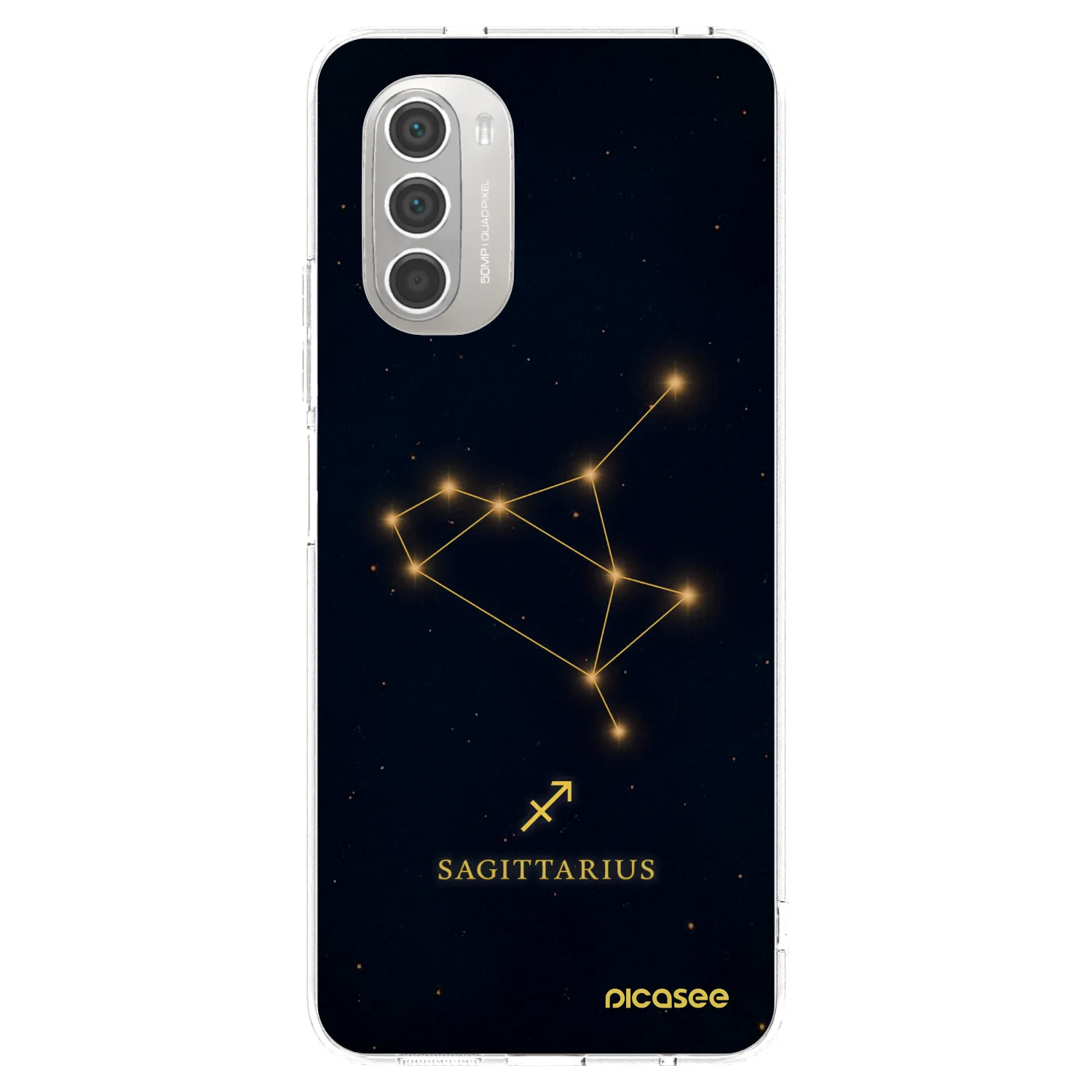 Picasee átlátszó szilikon tok az alábbi mobiltelefonokra Motorola Moto G51 - SAGITTARIUS