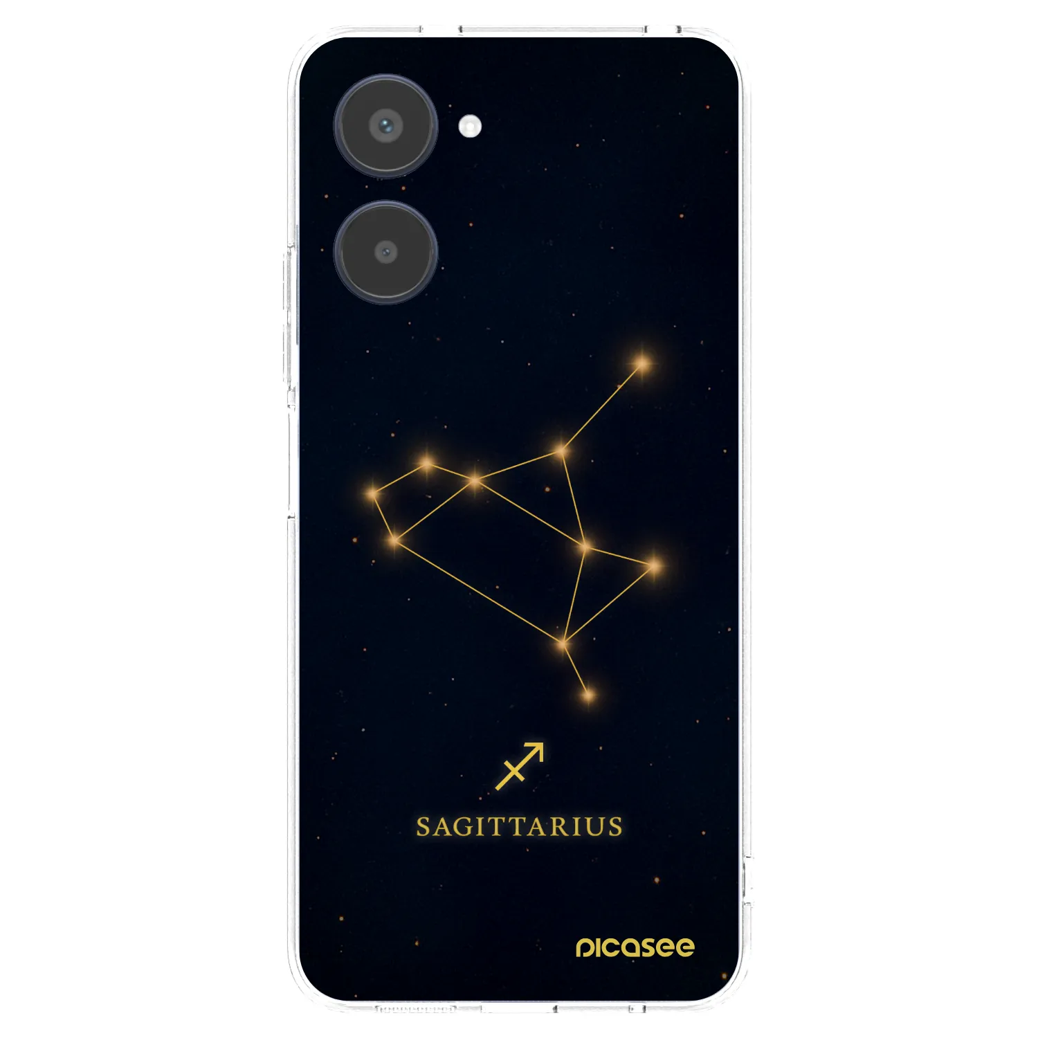 Picasee átlátszó szilikon tok az alábbi mobiltelefonokra Realme 10 4G - SAGITTARIUS