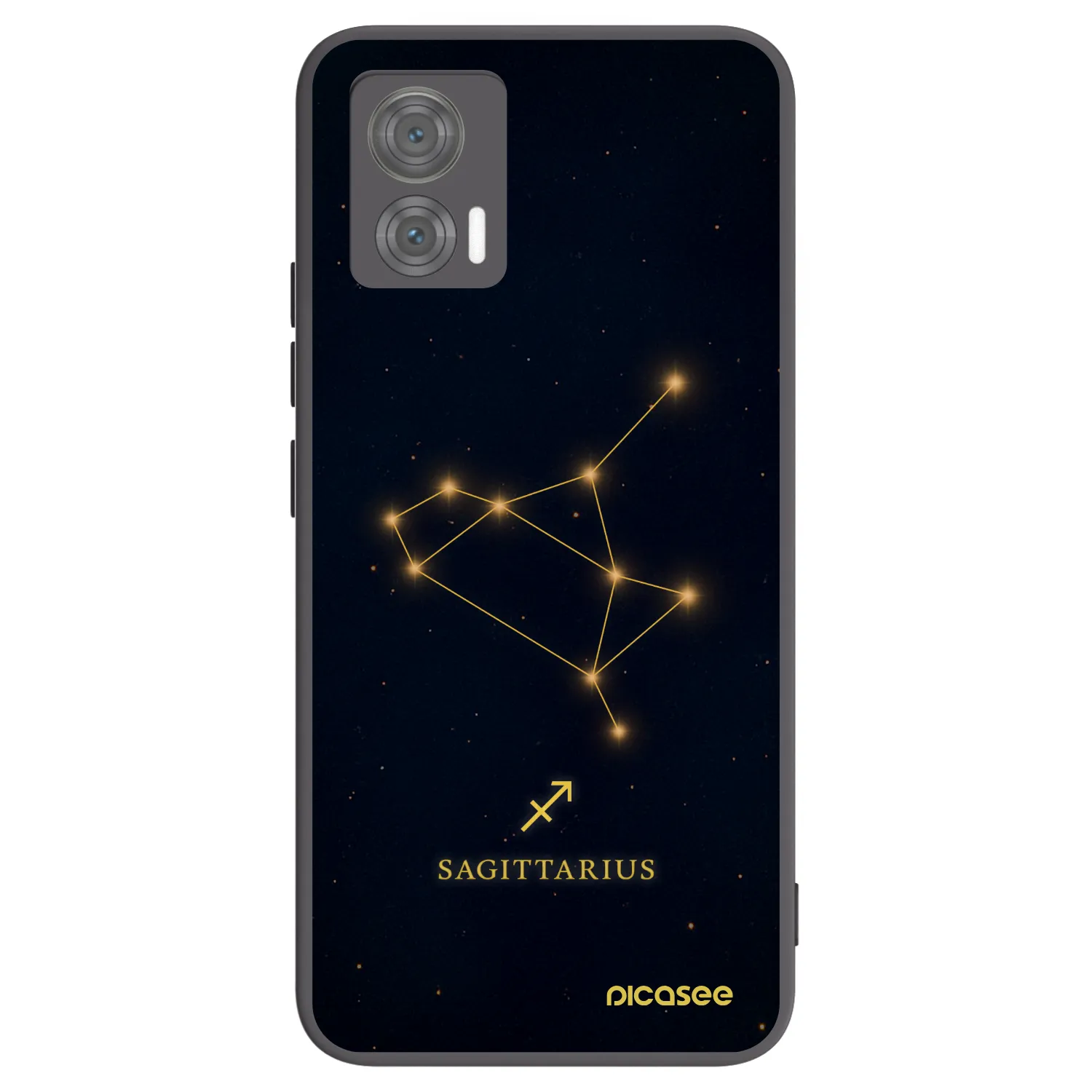 Picasee fekete szilikon tok az alábbi mobiltelefonokra Motorola Edge 30 Neo - SAGITTARIUS