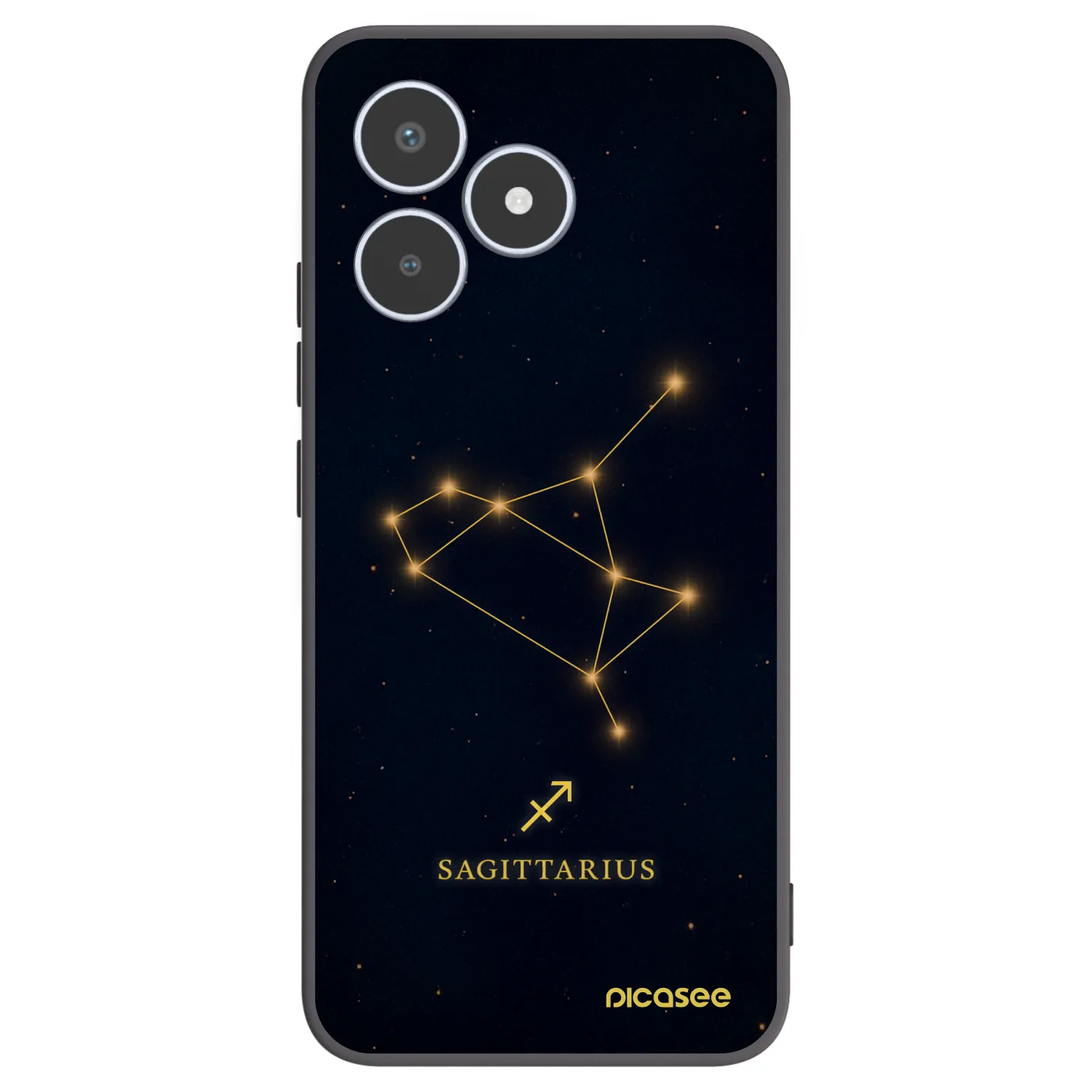 Picasee fekete szilikon tok az alábbi mobiltelefonokra Realme C53 - SAGITTARIUS
