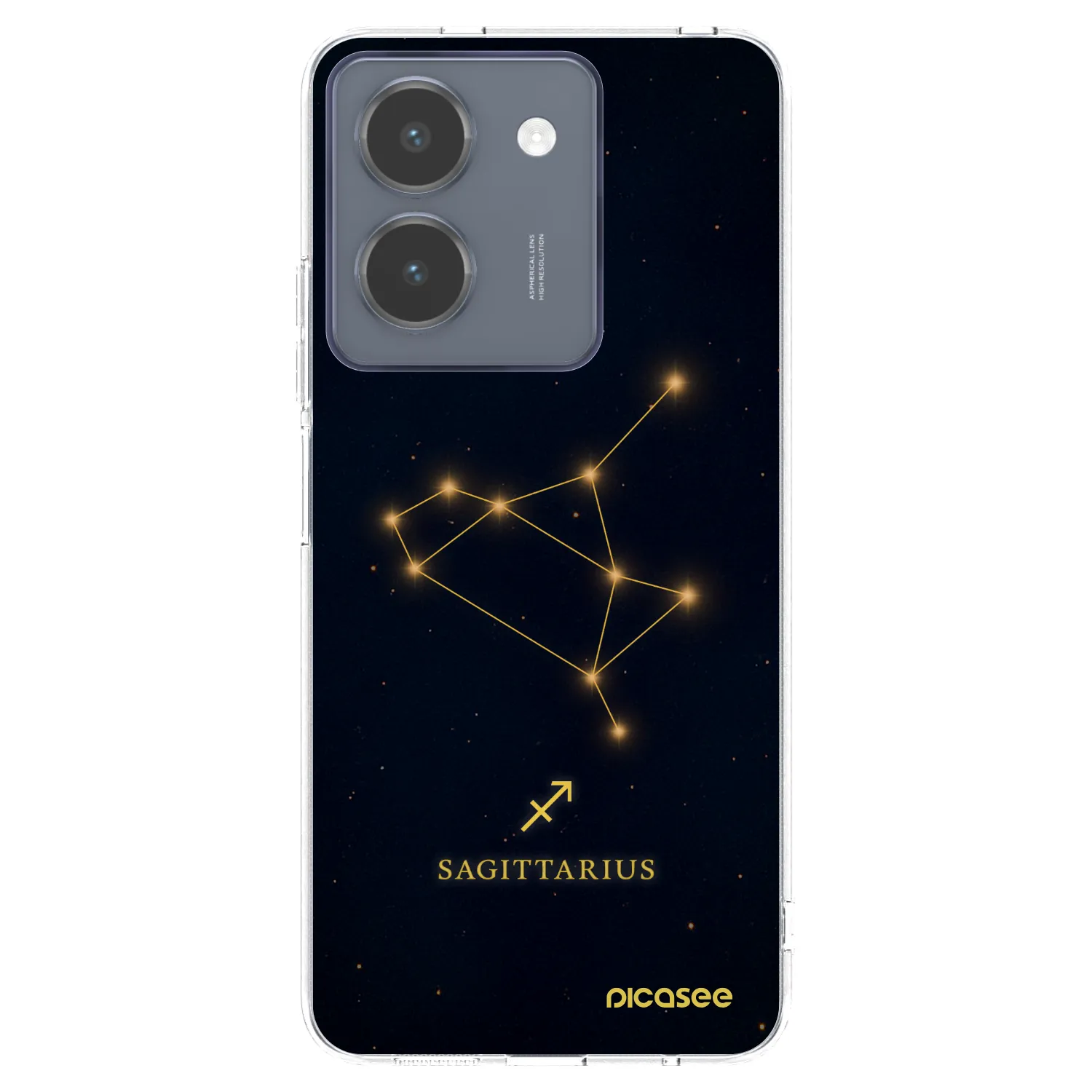 Picasee átlátszó szilikon tok az alábbi mobiltelefonokra Vivo Y36 4G - SAGITTARIUS