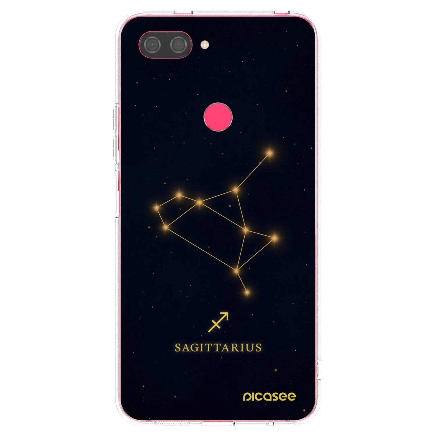 Picasee átlátszó szilikon tok az alábbi mobiltelefonokra Xiaomi Mi 8 Lite - SAGITTARIUS