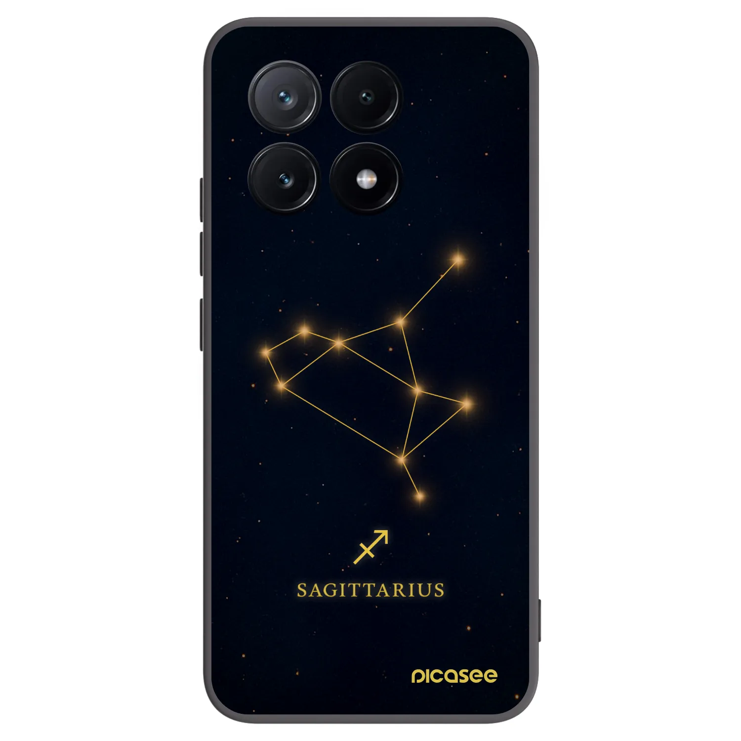 Picasee fekete szilikon tok az alábbi mobiltelefonokra Xiaomi Poco X6 Pro - SAGITTARIUS