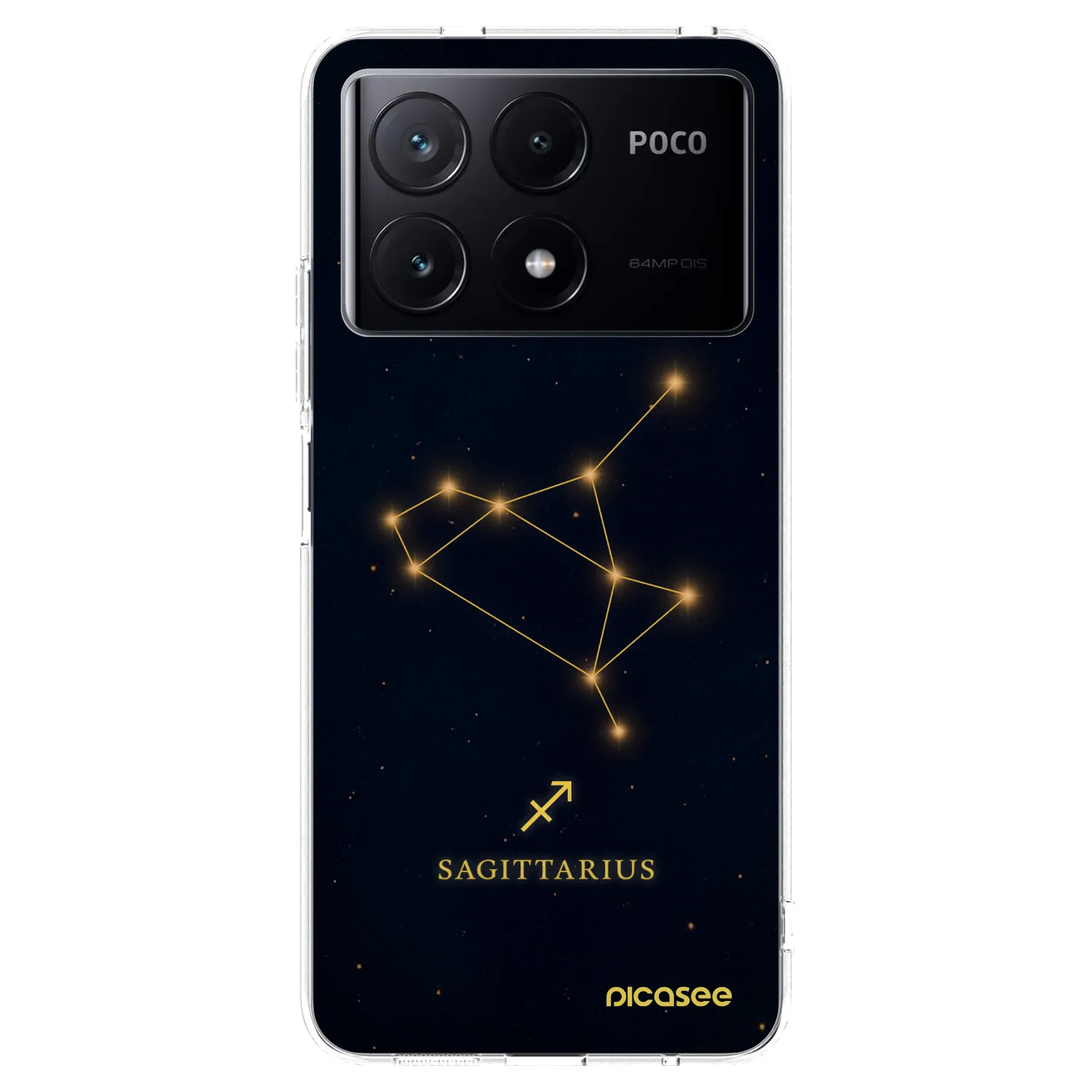 Picasee átlátszó szilikon tok az alábbi mobiltelefonokra Xiaomi Poco X6 Pro - SAGITTARIUS