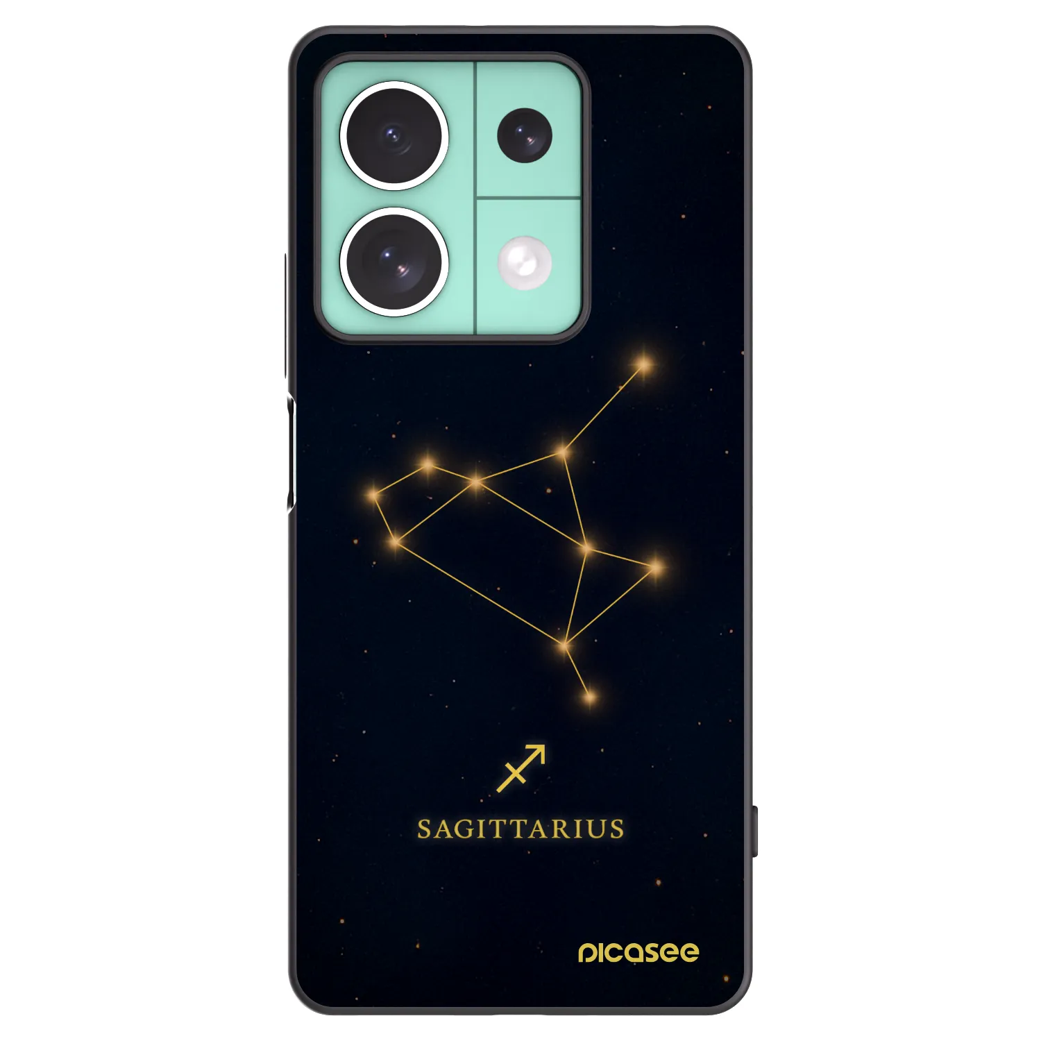 Picasee fekete szilikon tok az alábbi mobiltelefonokra Xiaomi Redmi Note 13 5G - SAGITTARIUS