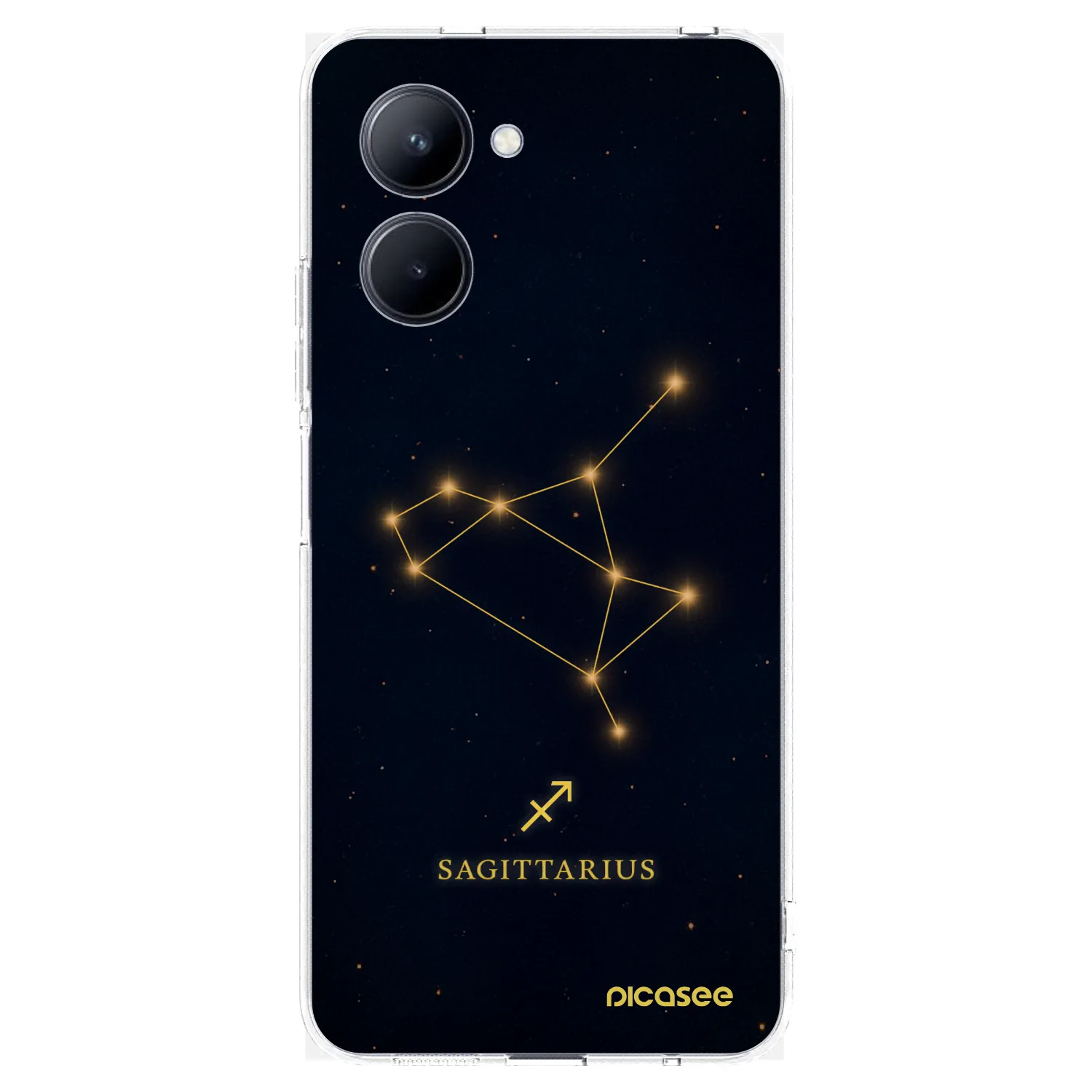 Picasee átlátszó szilikon tok az alábbi mobiltelefonokra Realme C33 (2023) - SAGITTARIUS