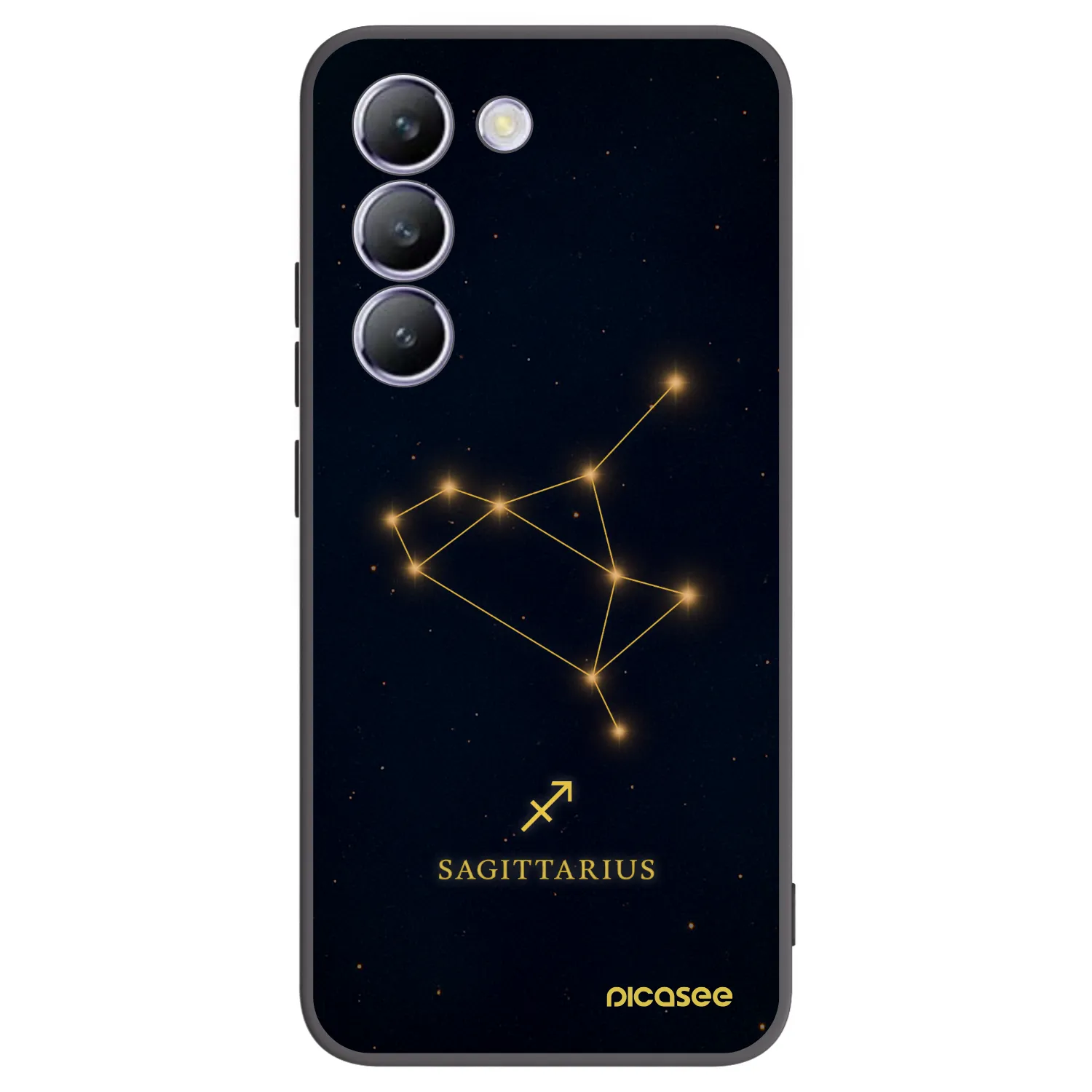 Picasee fekete szilikon tok az alábbi mobiltelefonokra Vivo V40 SE 5G - SAGITTARIUS