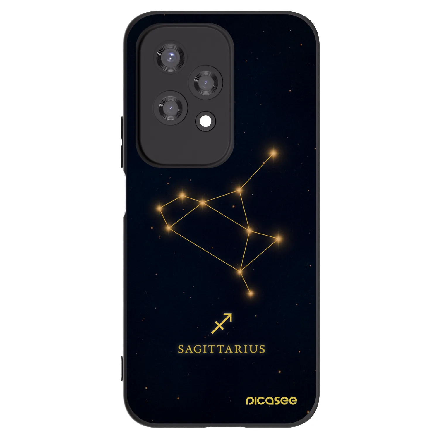 Picasee fekete szilikon tok az alábbi mobiltelefonokra Honor 200 Lite - SAGITTARIUS