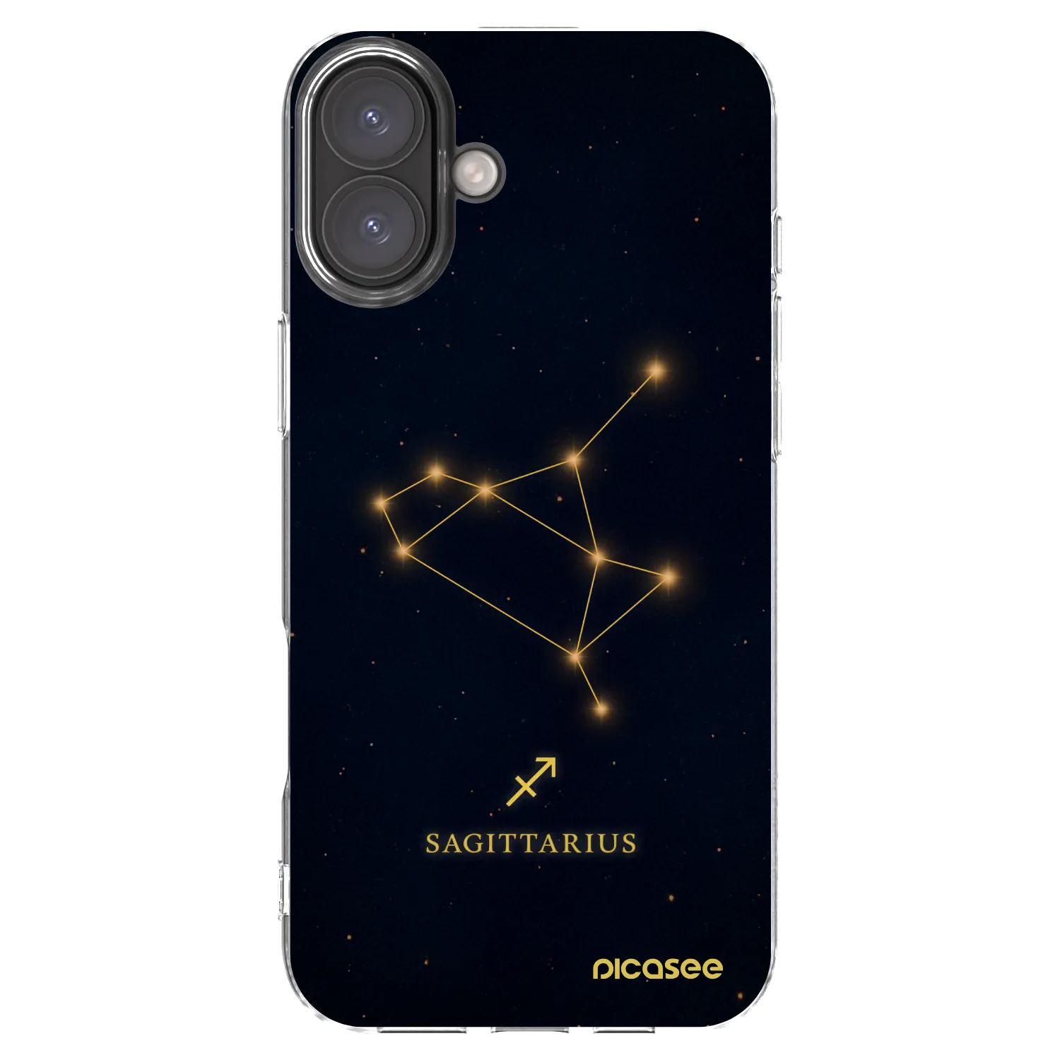 Picasee átlátszó szilikon tok az alábbi mobiltelefonokra Apple iPhone 16 Plus - SAGITTARIUS