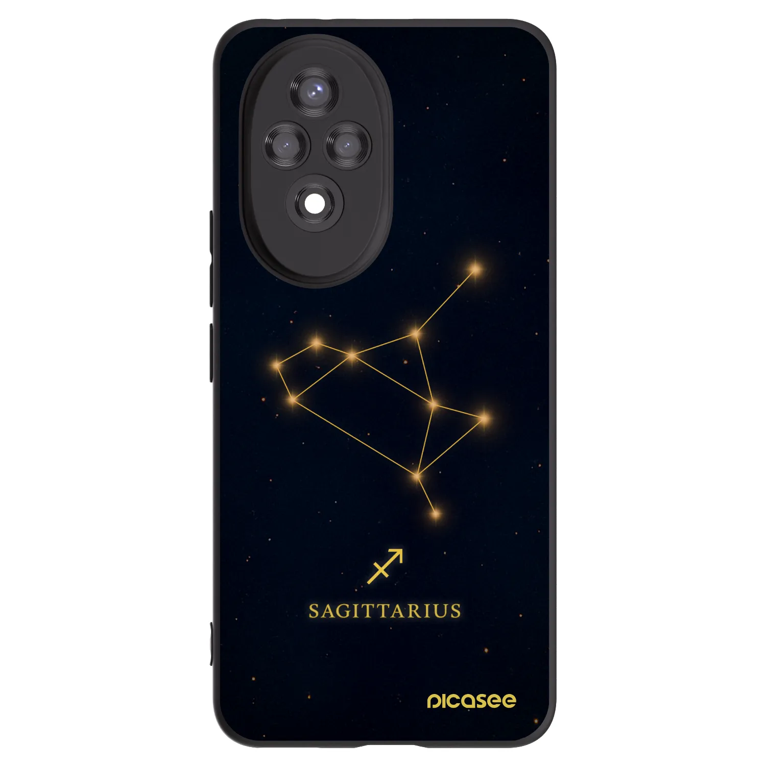 Picasee fekete szilikon tok az alábbi mobiltelefonokra Honor 200 5G - SAGITTARIUS