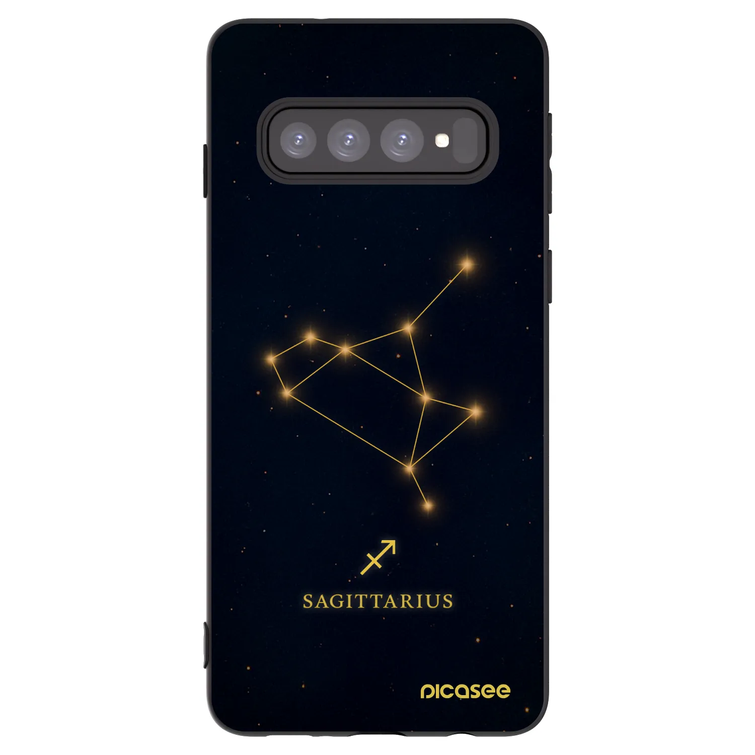 Picasee fekete szilikon tok az alábbi mobiltelefonokra Samsung Galaxy S10 G973 - SAGITTARIUS
