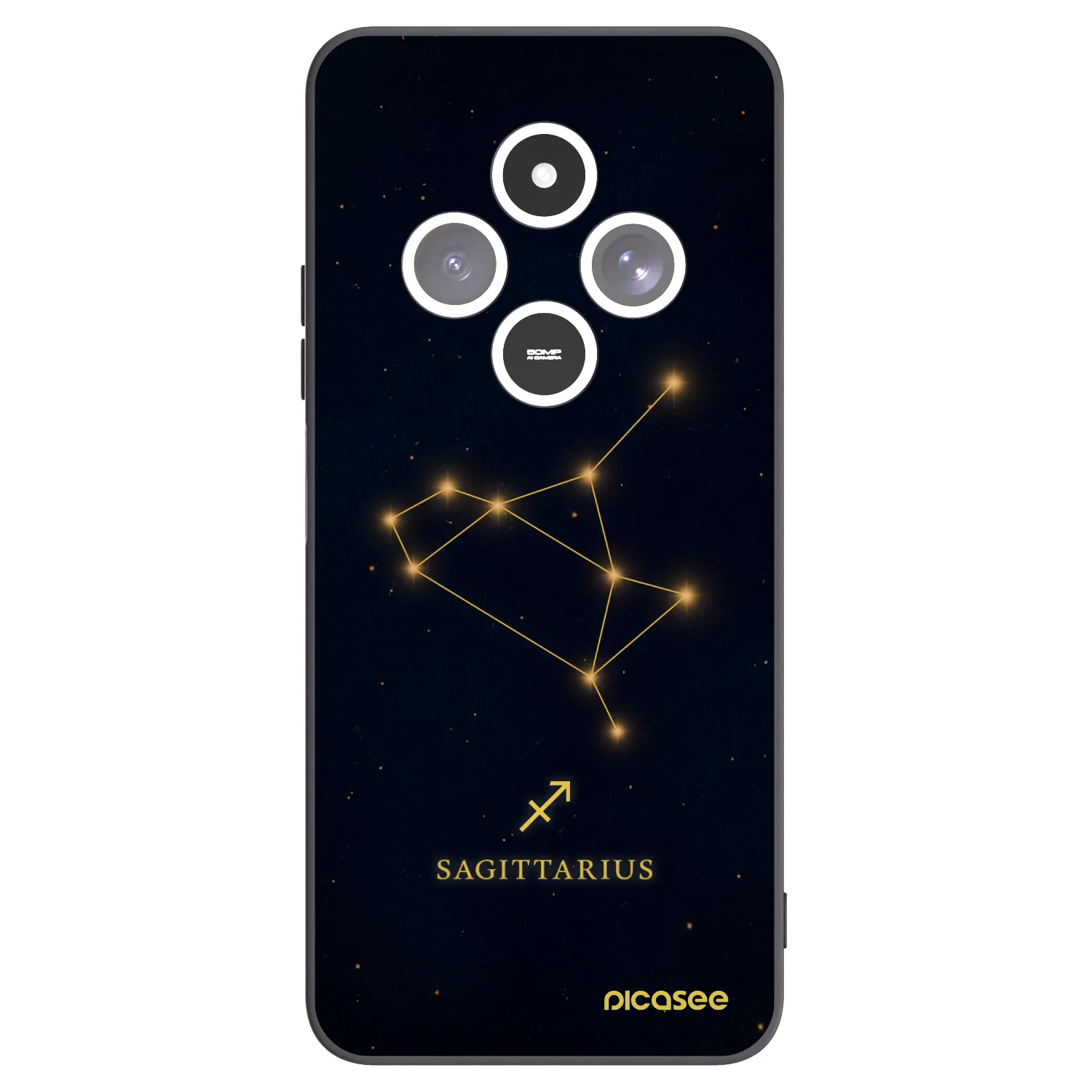 Picasee fekete szilikon tok az alábbi mobiltelefonokra Xiaomi Redmi 14C - SAGITTARIUS