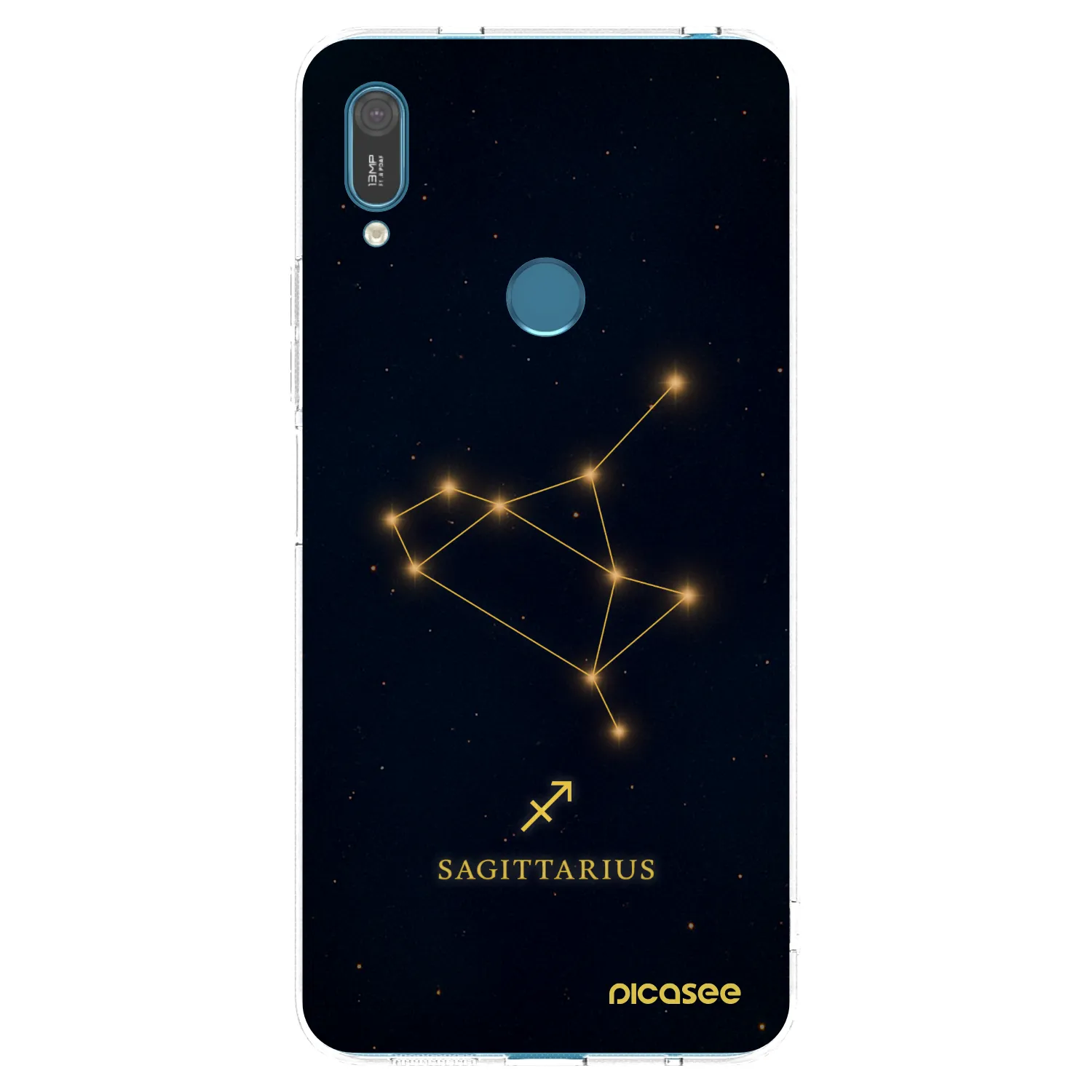 Picasee átlátszó szilikon tok az alábbi mobiltelefonokra Huawei Y7 2019 - SAGITTARIUS