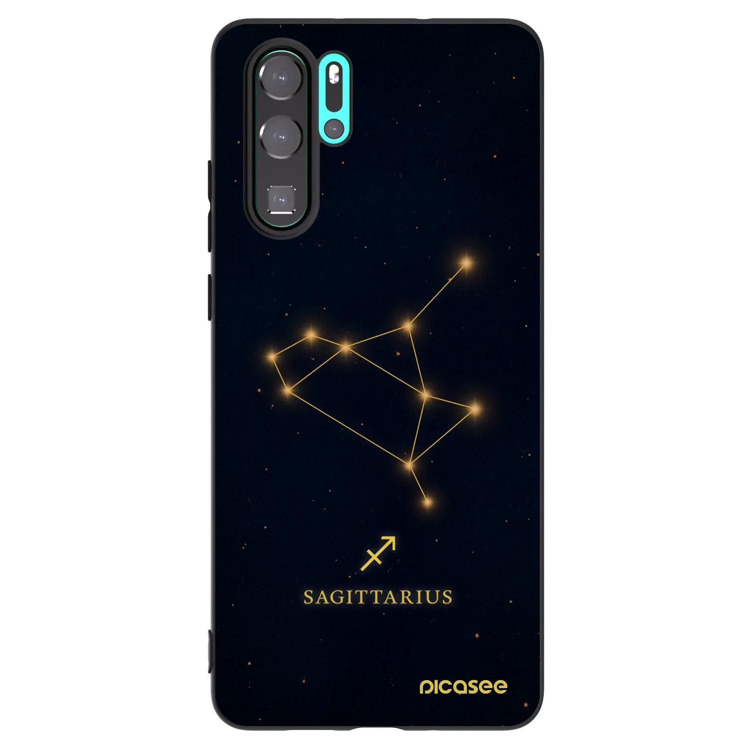 Picasee fekete szilikon tok az alábbi mobiltelefonokra Huawei P30 Pro - SAGITTARIUS