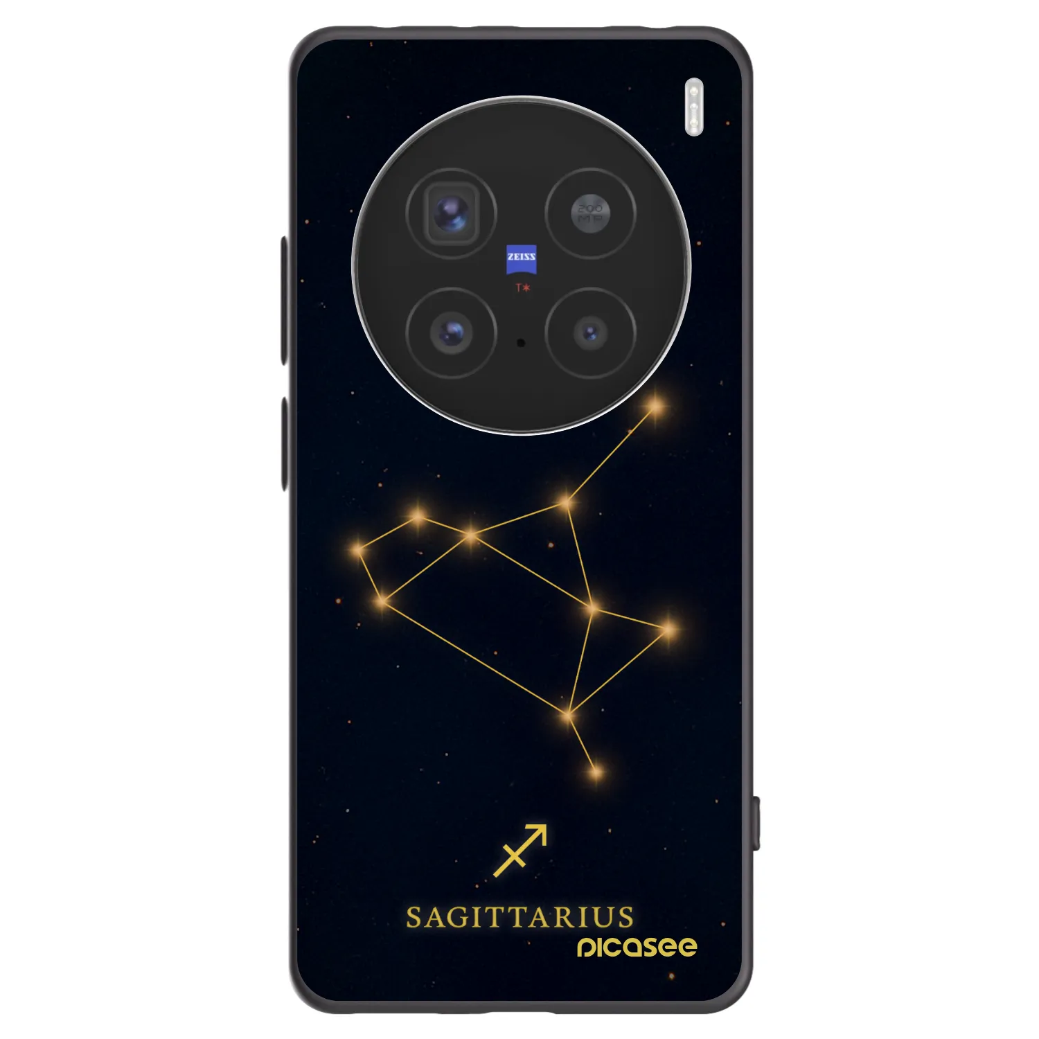 Picasee fekete szilikon tok az alábbi mobiltelefonokra Vivo X200 Pro - SAGITTARIUS