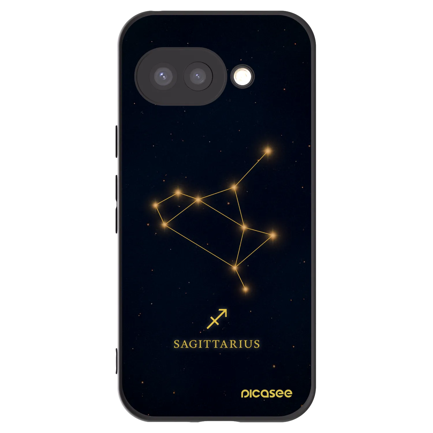 Picasee fekete szilikon tok az alábbi mobiltelefonokra Google Pixel 9a - SAGITTARIUS