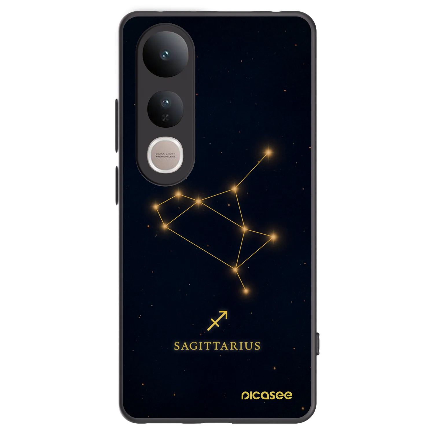 Picasee fekete szilikon tok az alábbi mobiltelefonokra Vivo V50 Lite 5G - SAGITTARIUS