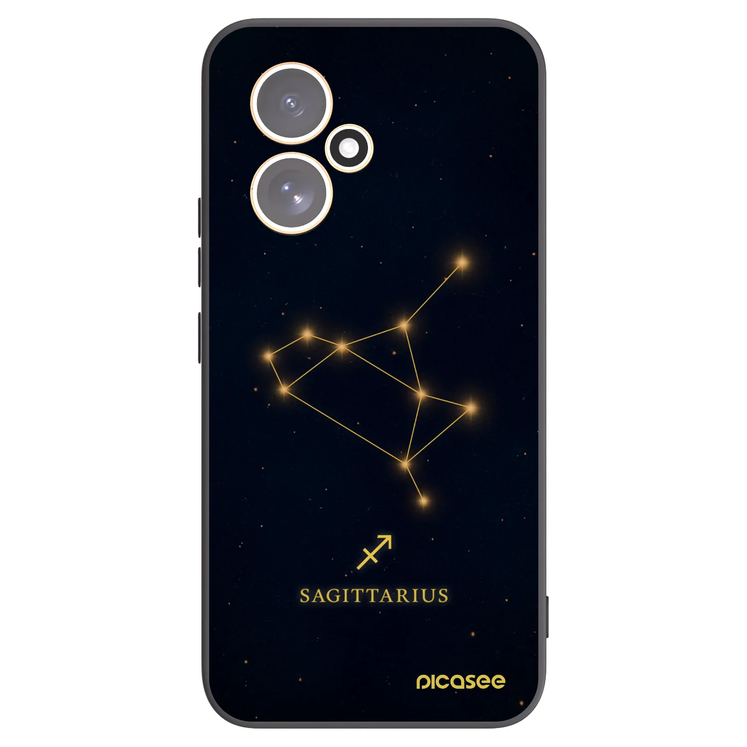 Picasee fekete szilikon tok az alábbi mobiltelefonokra Honor 400 5G - SAGITTARIUS