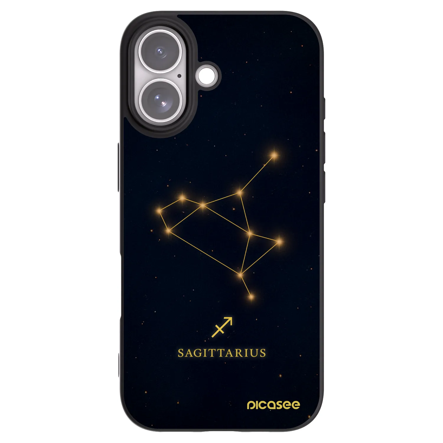Picasee fekete szilikon tok az alábbi mobiltelefonokra Apple iPhone 17 - SAGITTARIUS