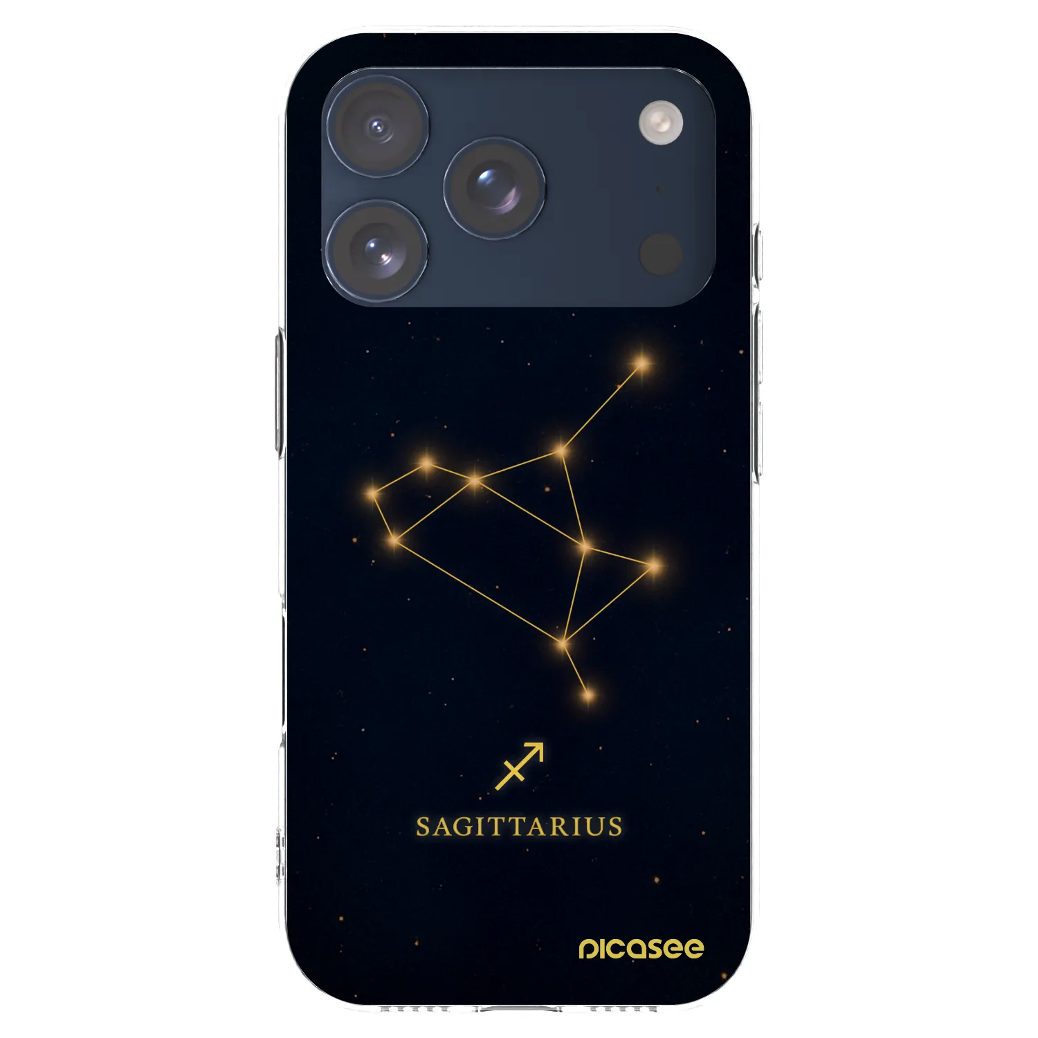 Picasee átlátszó szilikon tok az alábbi mobiltelefonokra Apple iPhone 17 Pro - SAGITTARIUS