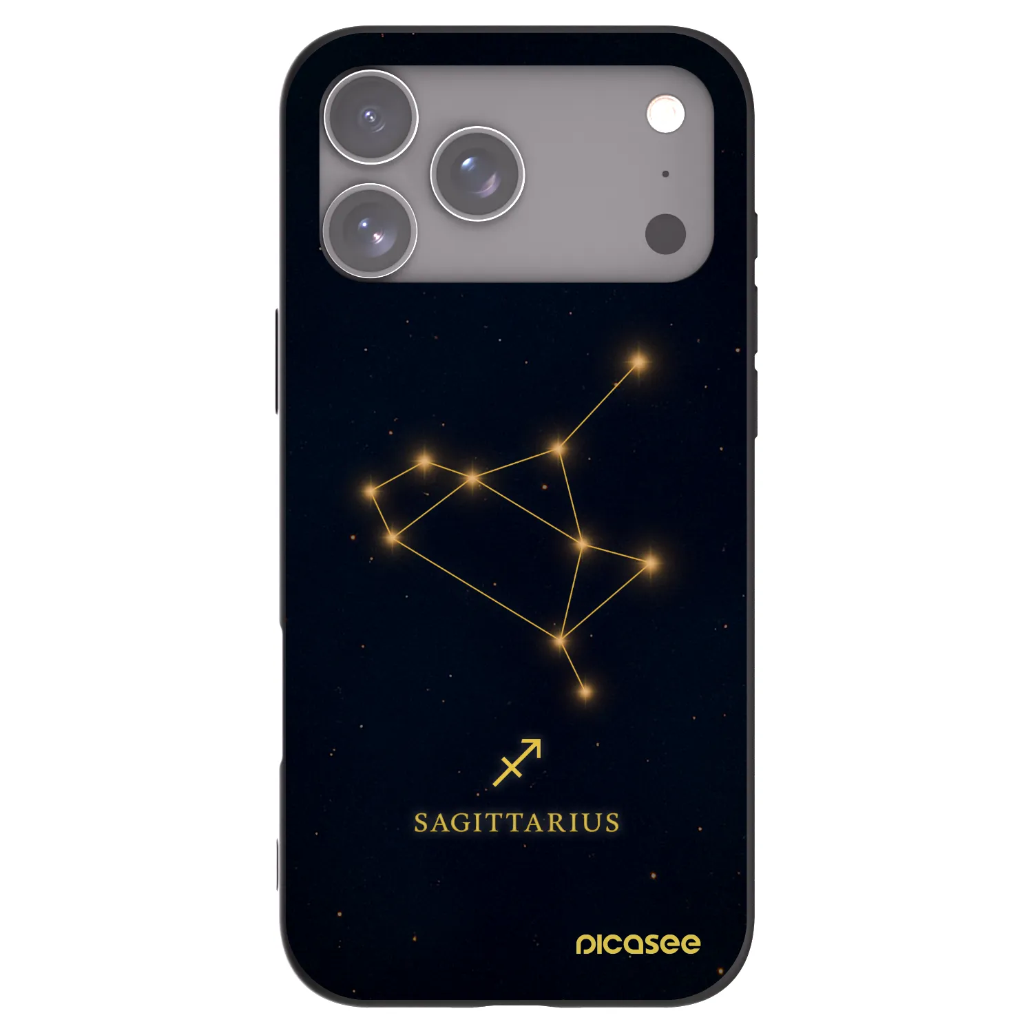 Picasee fekete szilikon tok az alábbi mobiltelefonokra Apple iPhone 17 Pro Max - SAGITTARIUS