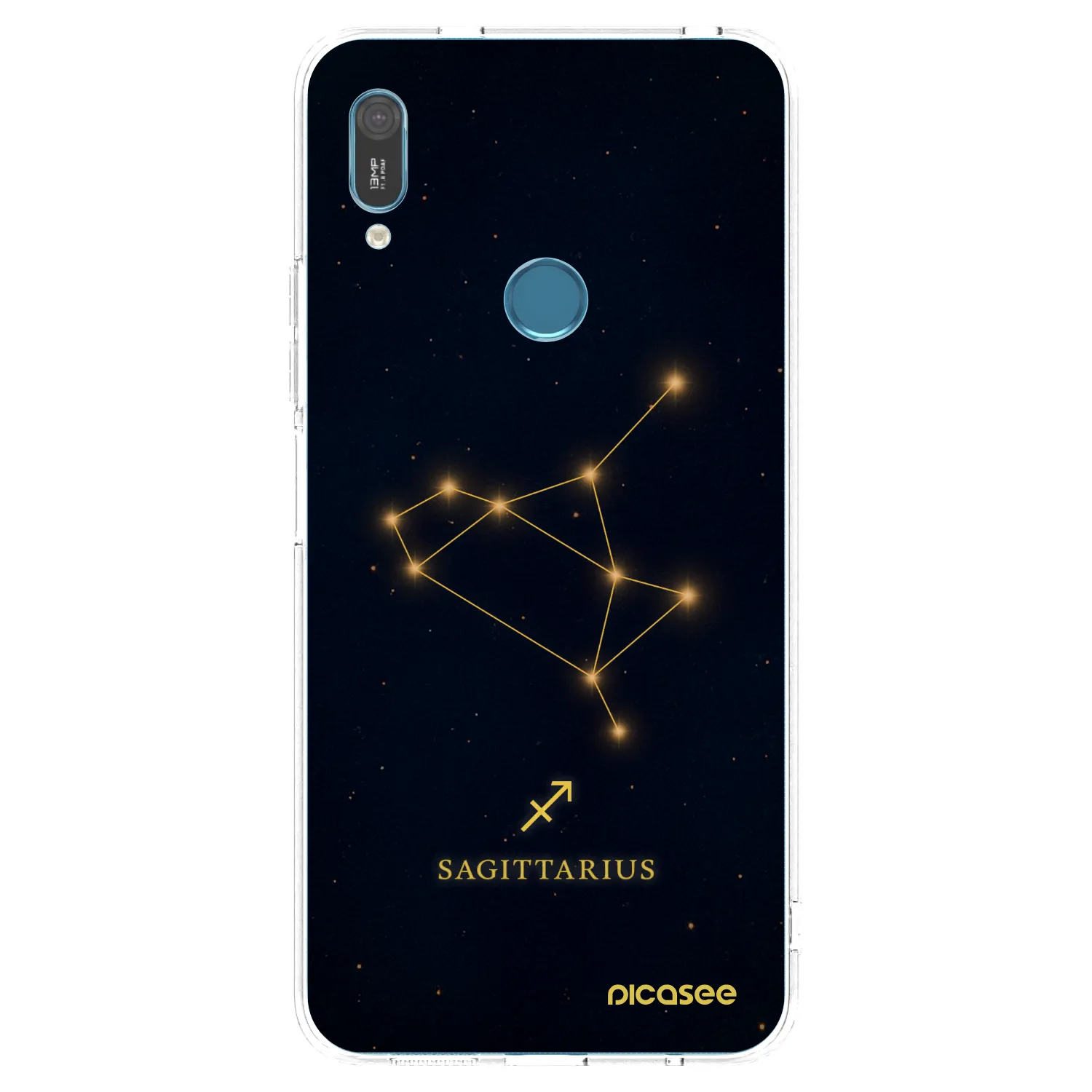 Picasee átlátszó szilikon tok az alábbi mobiltelefonokra Huawei Y6 2019 - SAGITTARIUS