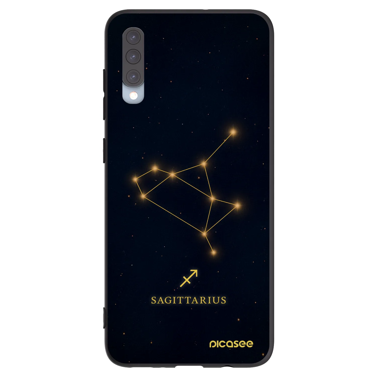 Picasee fekete szilikon tok az alábbi mobiltelefonokra Samsung Galaxy A70 A705F - SAGITTARIUS