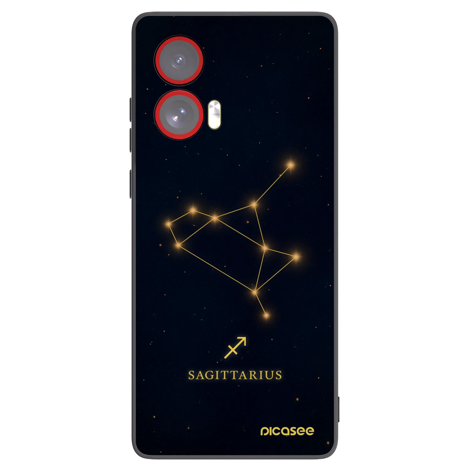 Picasee fekete szilikon tok az alábbi mobiltelefonokra Motorola Edge 50 Fusion - SAGITTARIUS