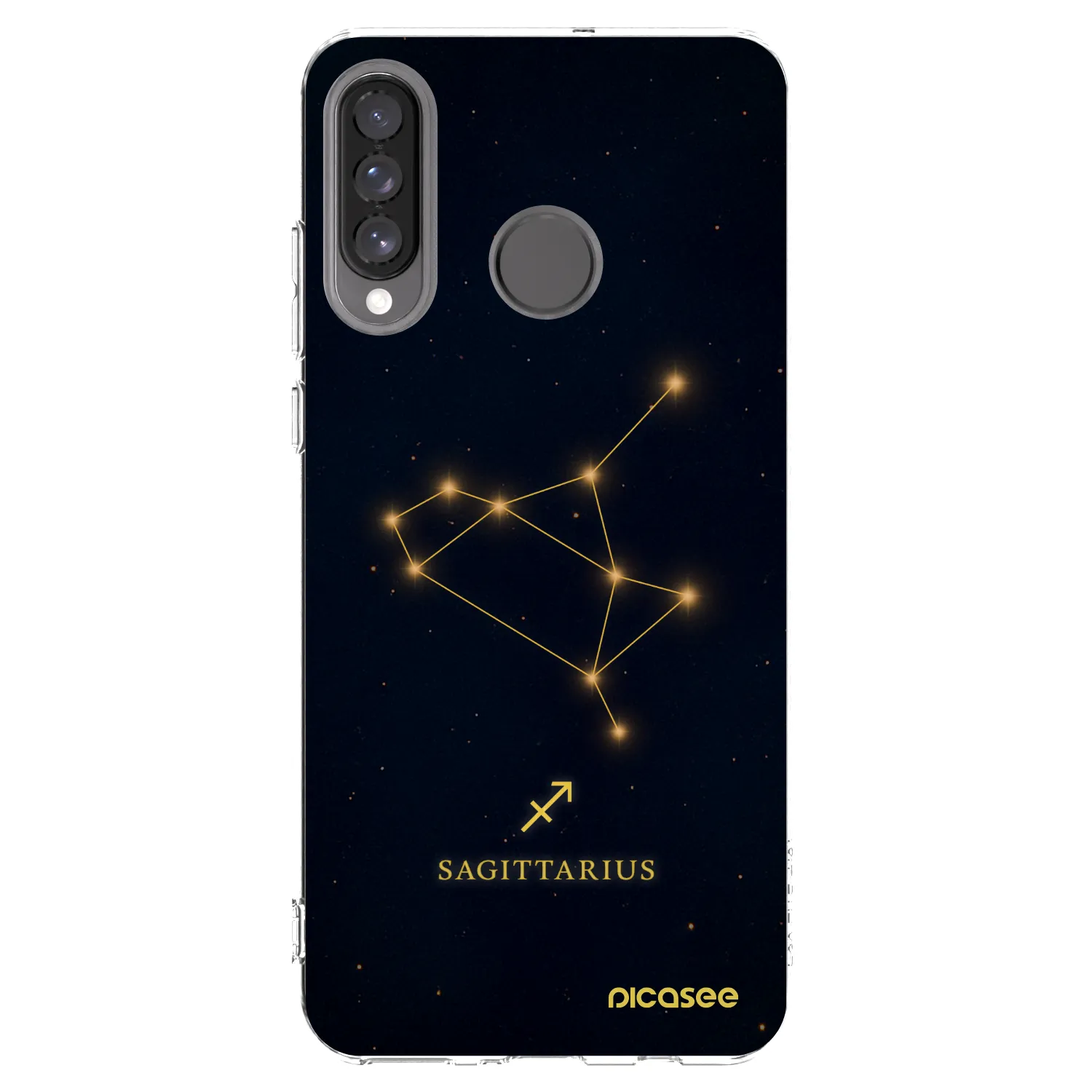 Picasee átlátszó szilikon tok az alábbi mobiltelefonokra Huawei P30 Lite - SAGITTARIUS