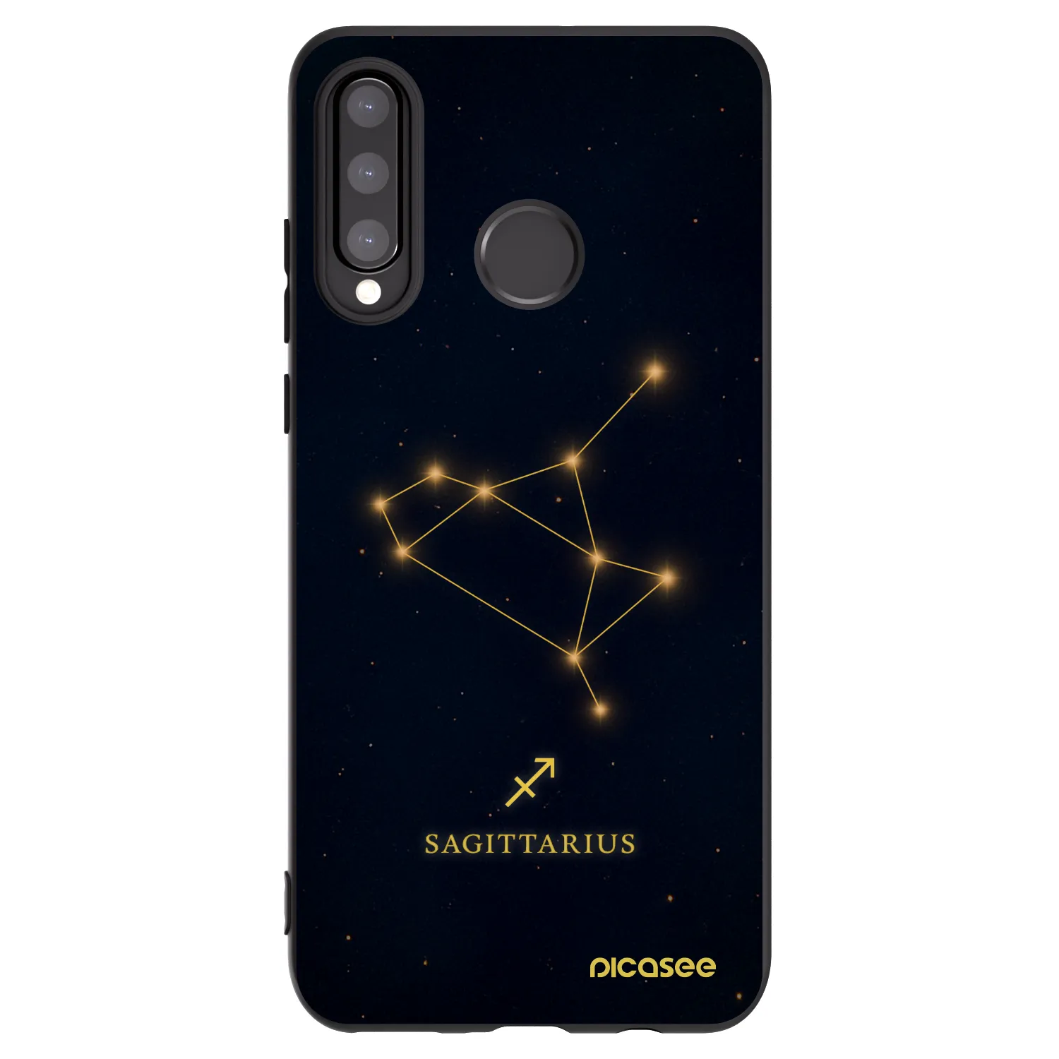 Picasee fekete szilikon tok az alábbi mobiltelefonokra Huawei P30 Lite - SAGITTARIUS