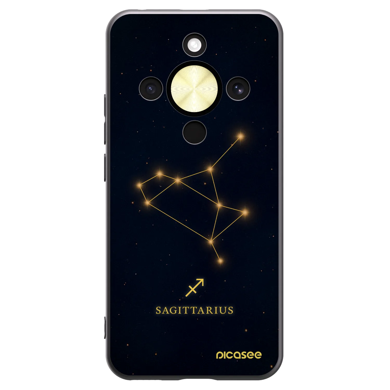 Picasee fekete szilikon tok az alábbi mobiltelefonokra Honor Magic8 Lite 5G - SAGITTARIUS