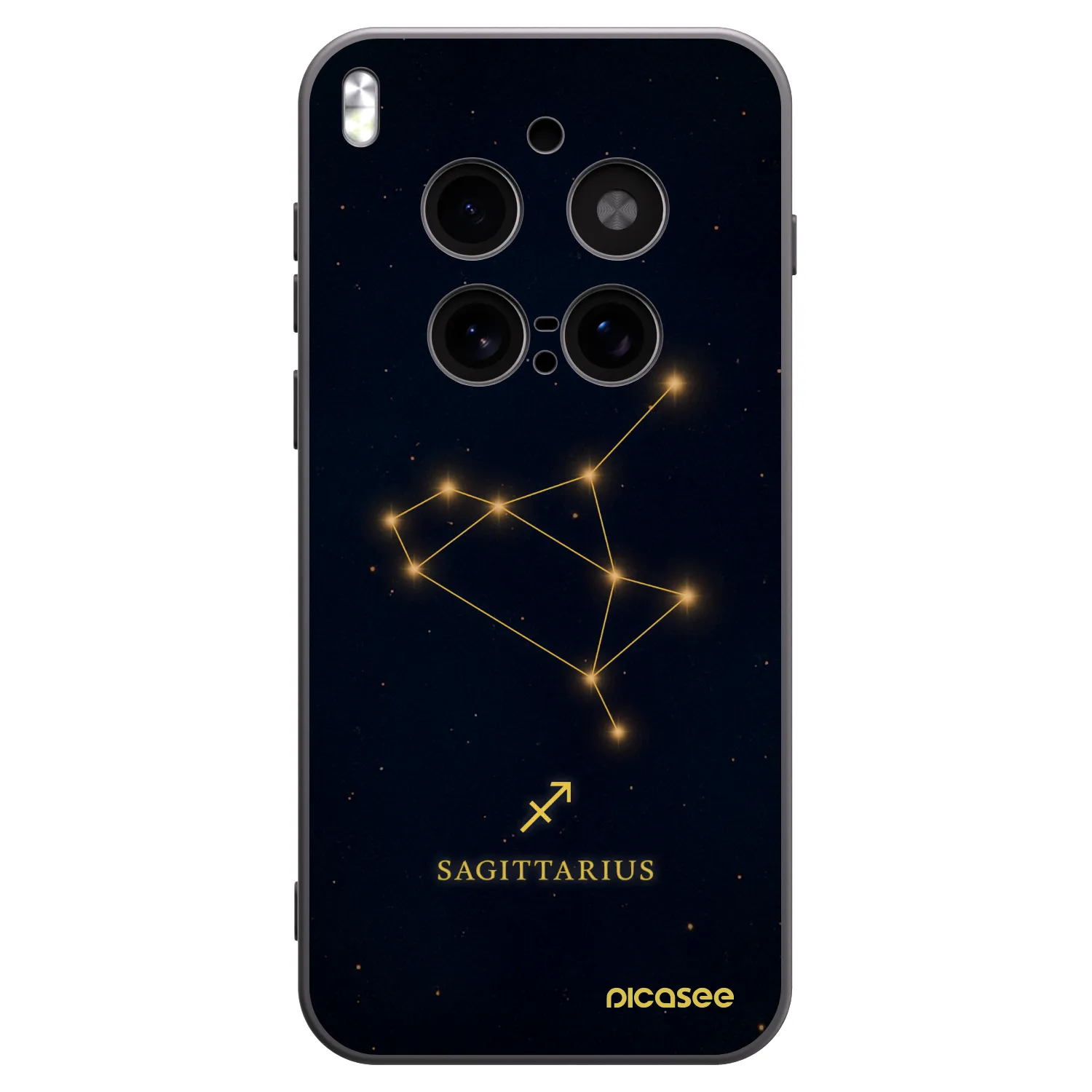 Picasee fekete szilikon tok az alábbi mobiltelefonokra Vivo X300 Pro - SAGITTARIUS
