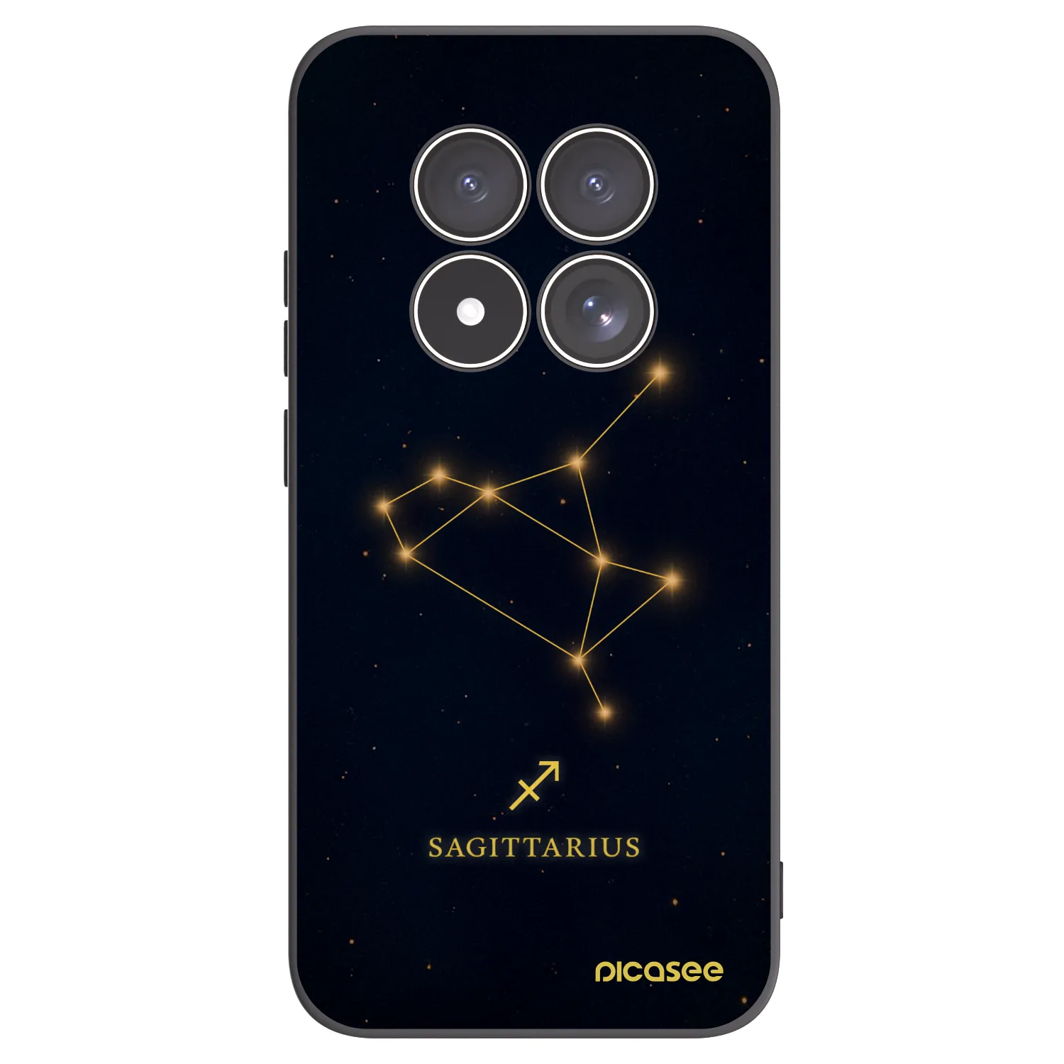 Picasee fekete szilikon tok az alábbi mobiltelefonokra Xiaomi Redmi Note 15 Pro 5G - SAGITTARIUS