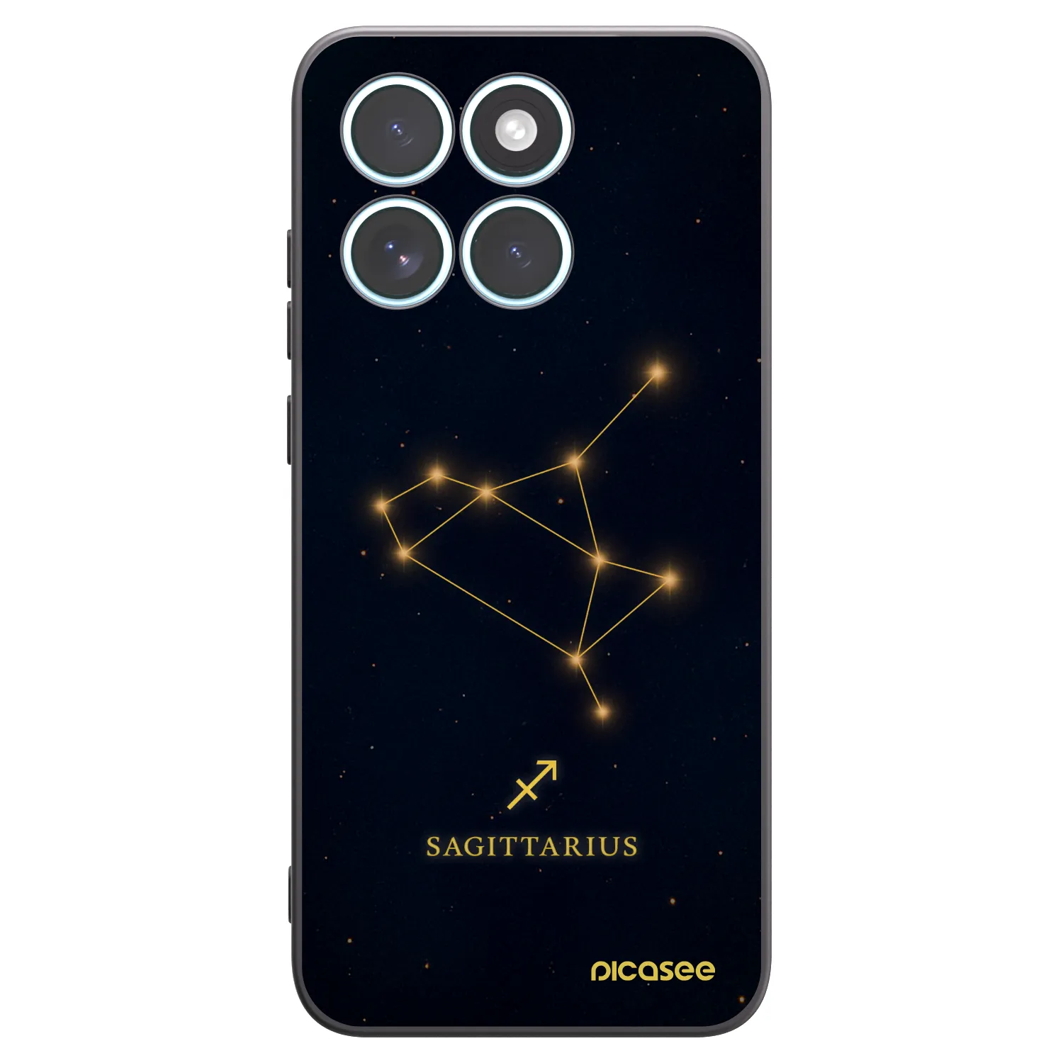 Picasee fekete szilikon tok az alábbi mobiltelefonokra Motorola Edge 70 Fusion - SAGITTARIUS