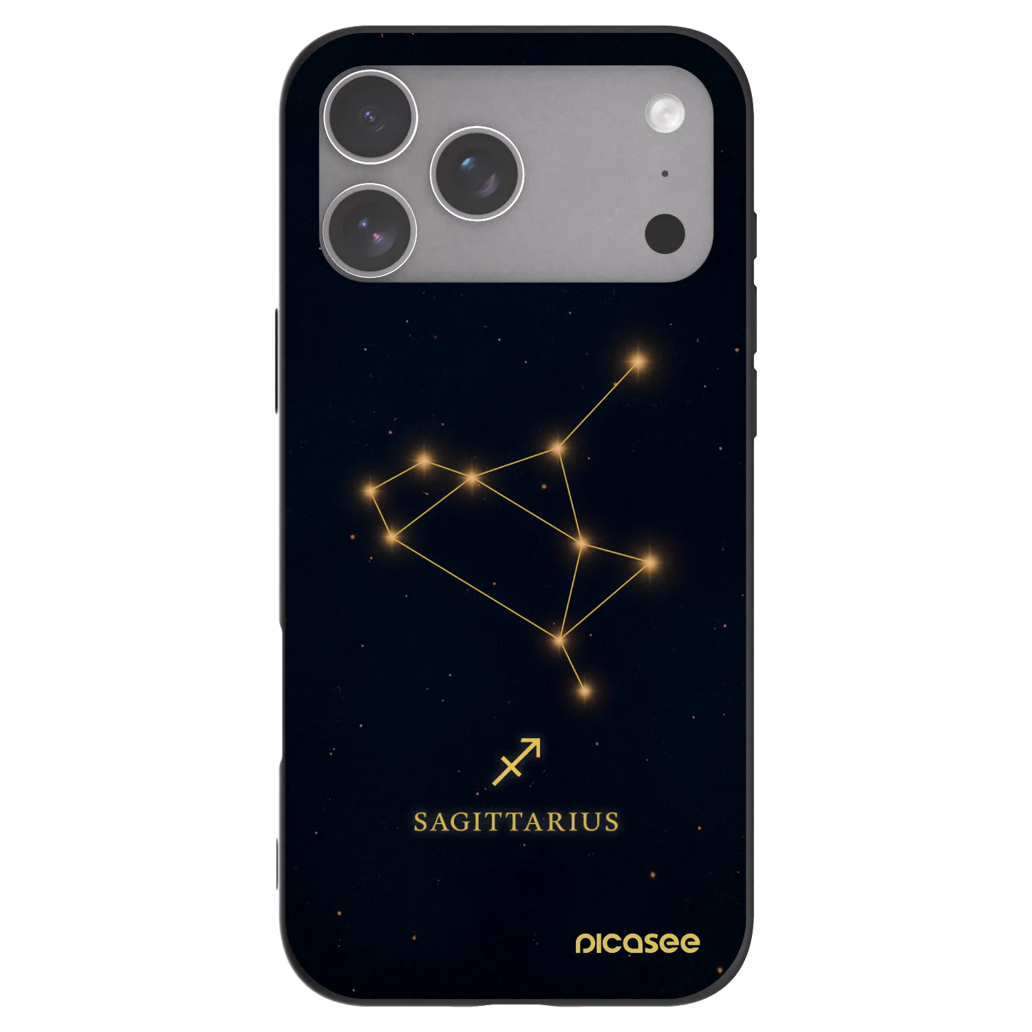 Picasee fekete szilikon tok az alábbi mobiltelefonokra Apple iPhone 18 Pro Max - SAGITTARIUS
