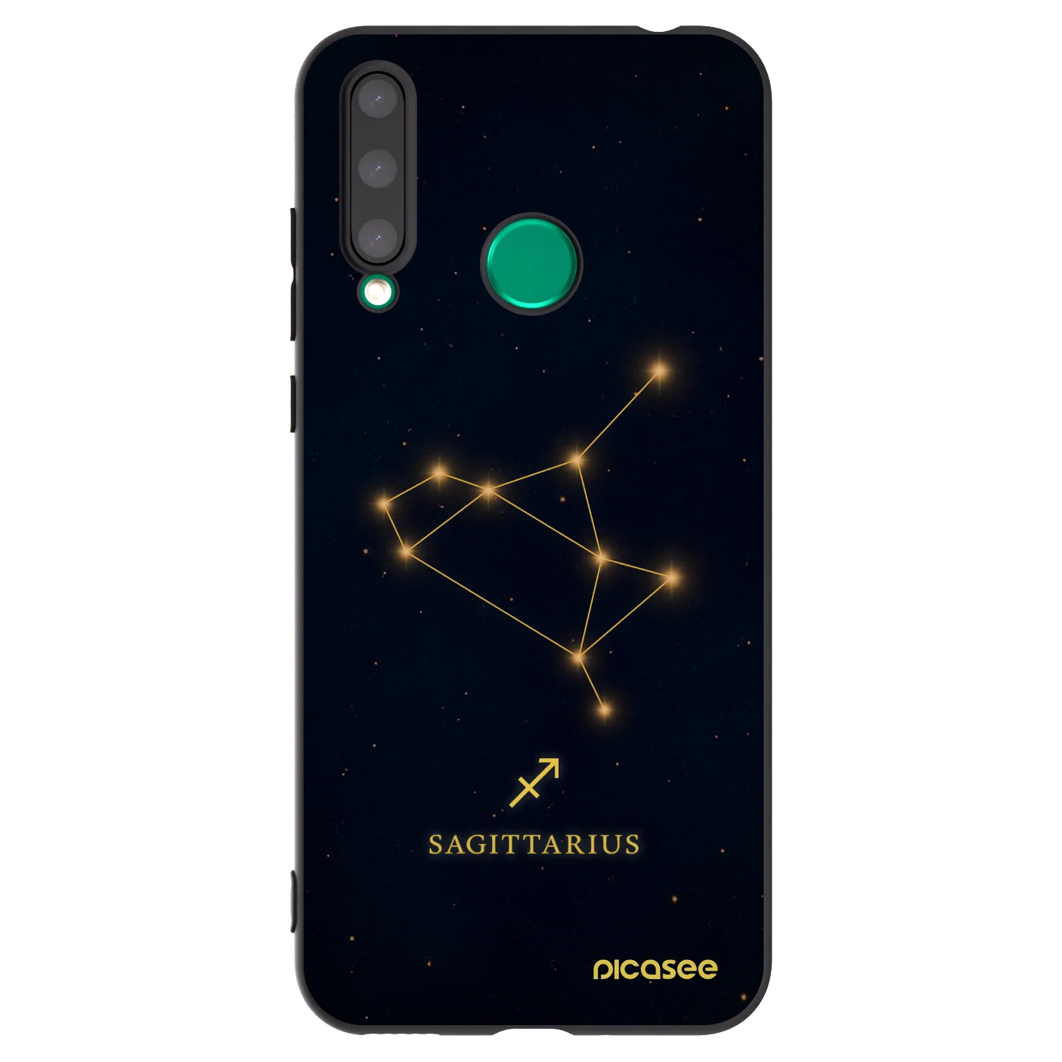 Picasee fekete szilikon tok az alábbi mobiltelefonokra Honor 20 Lite - SAGITTARIUS