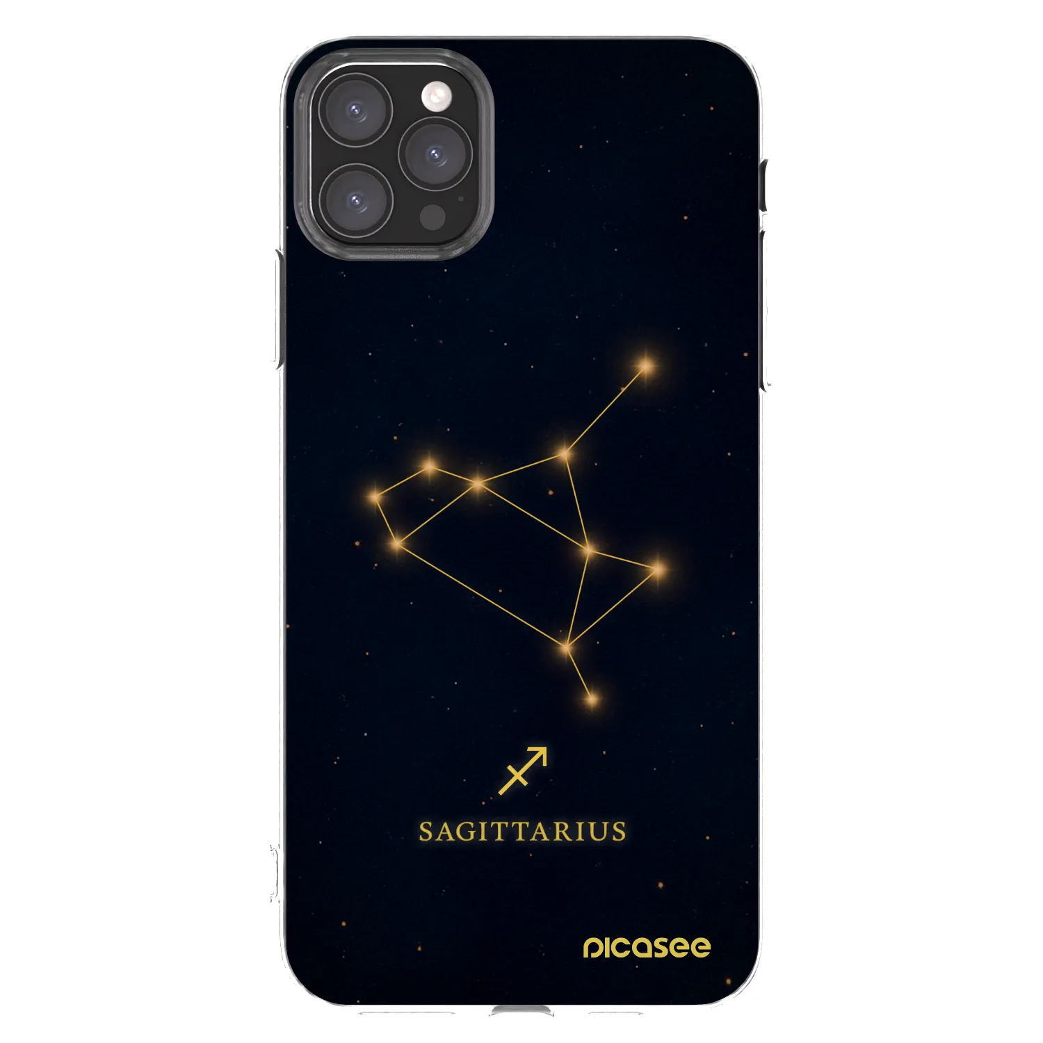Picasee átlátszó szilikon tok az alábbi mobiltelefonokra Apple iPhone 11 Pro Max - SAGITTARIUS