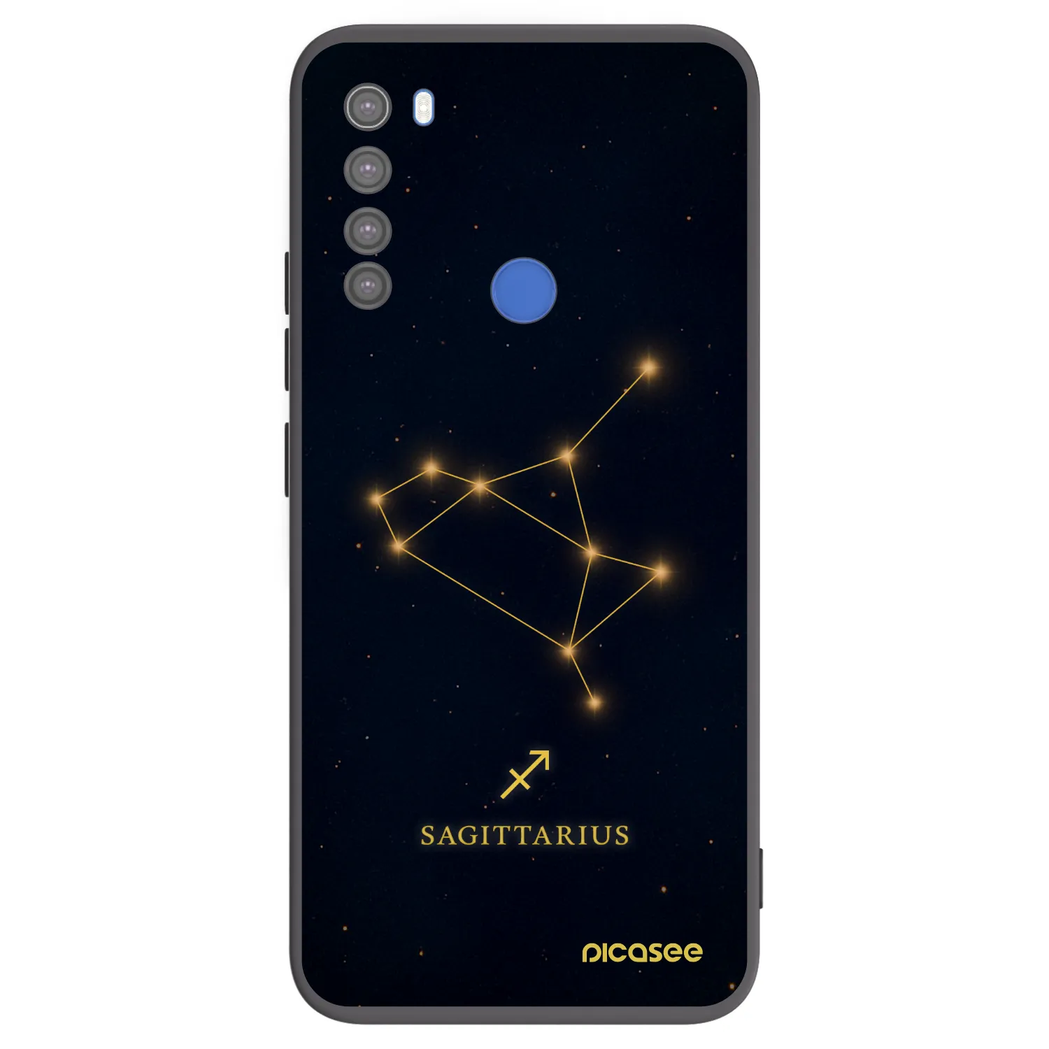 Picasee fekete szilikon tok az alábbi mobiltelefonokra Xiaomi Redmi Note 8T - SAGITTARIUS