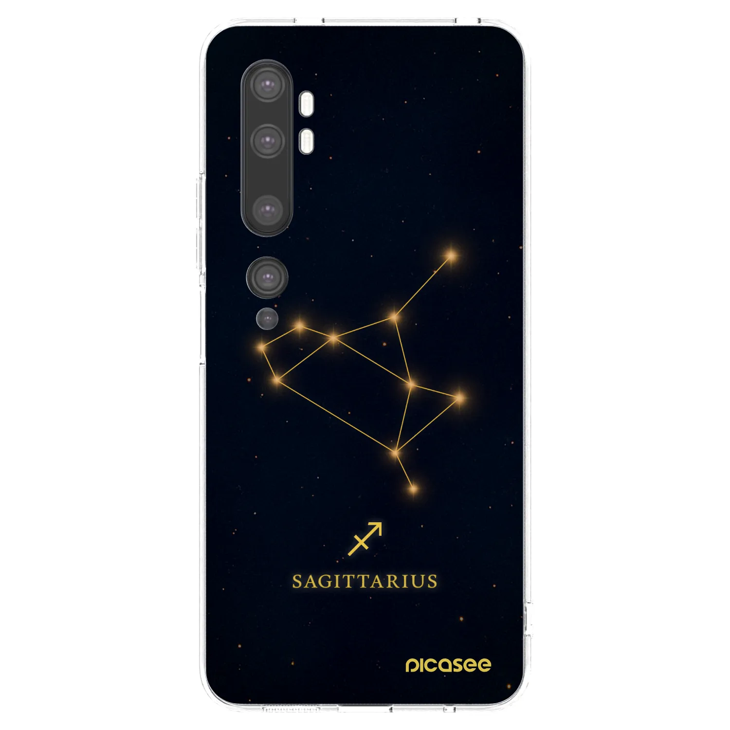 Picasee átlátszó szilikon tok az alábbi mobiltelefonokra Xiaomi Mi Note 10 (Pro) - SAGITTARIUS