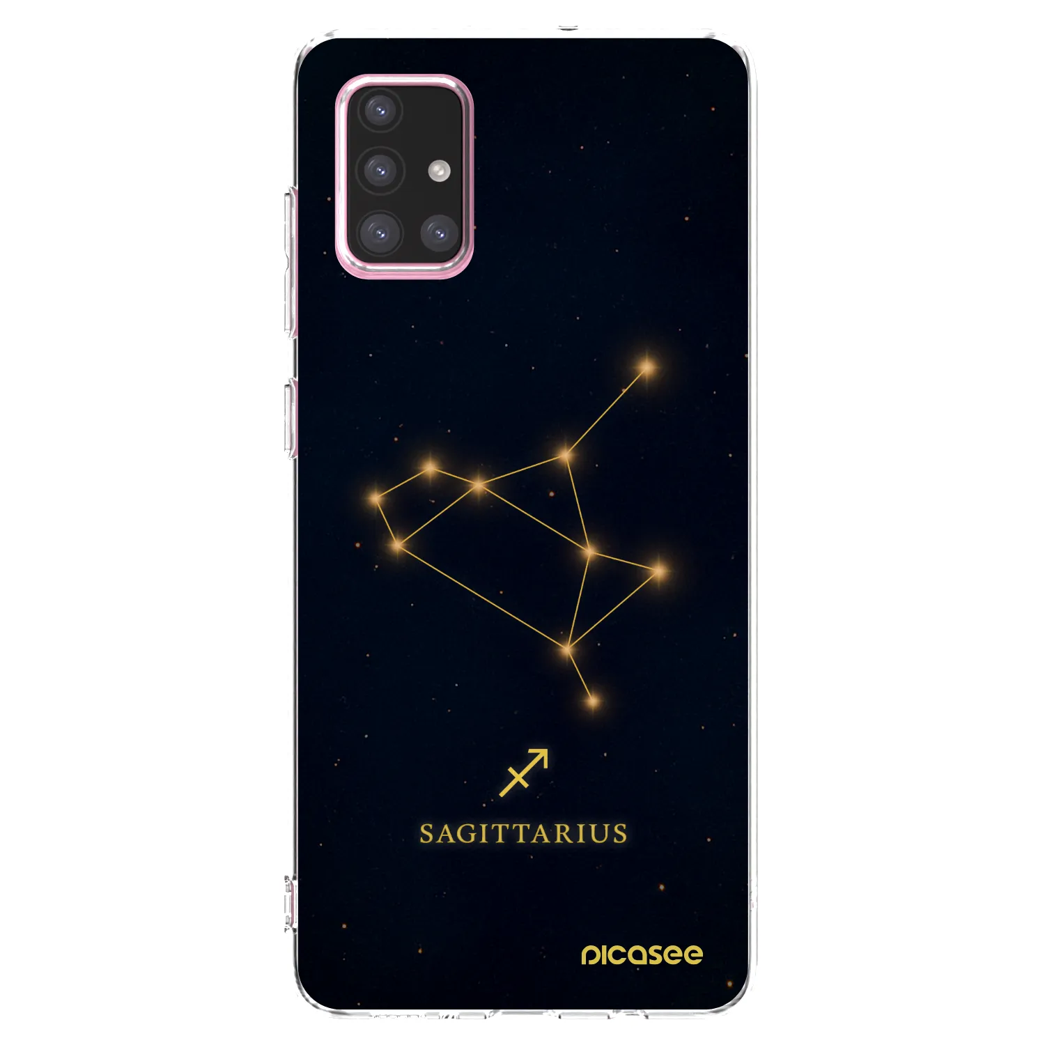 Picasee átlátszó szilikon tok az alábbi mobiltelefonokra Samsung Galaxy A71 A715F - SAGITTARIUS