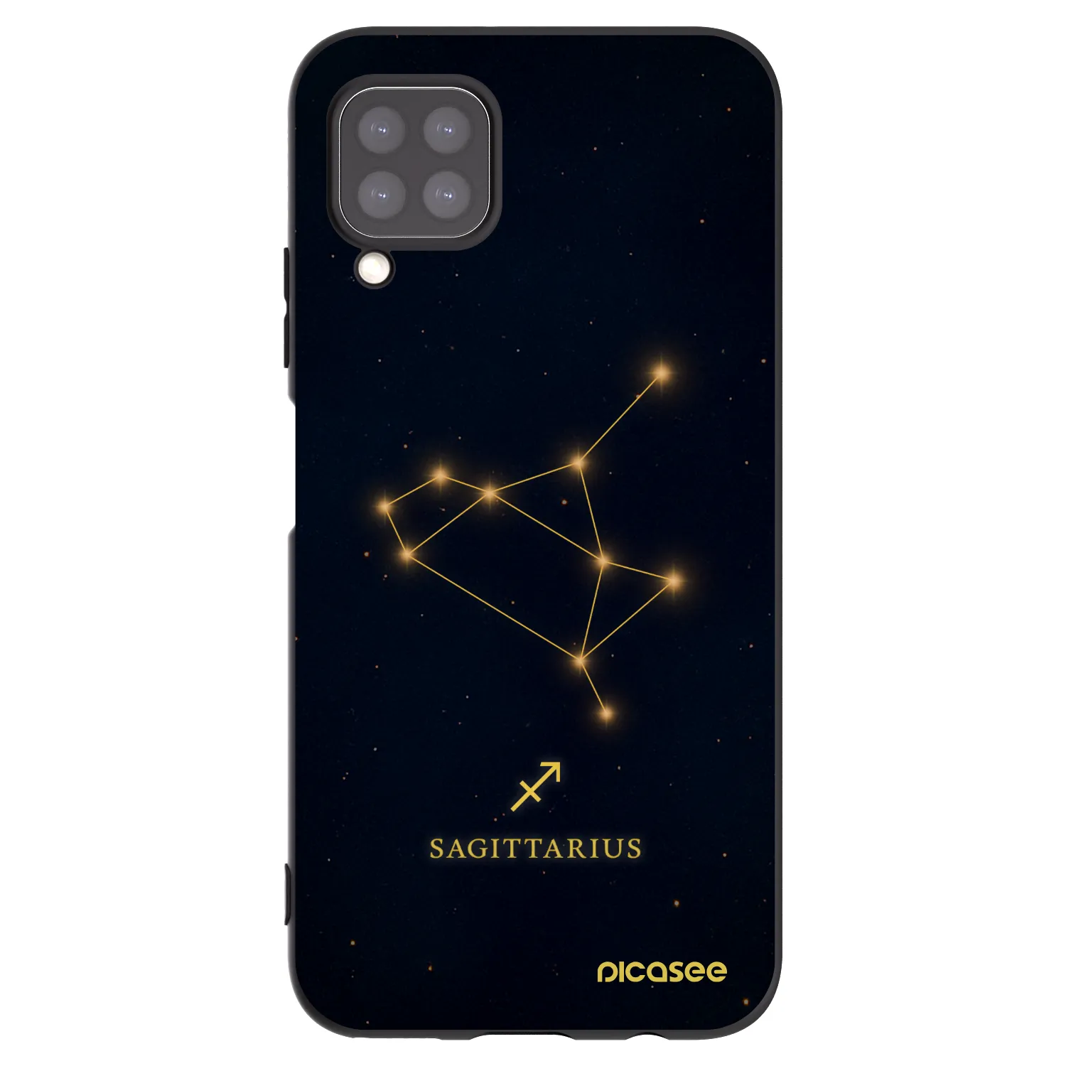 Picasee fekete szilikon tok az alábbi mobiltelefonokra Huawei P40 Lite - SAGITTARIUS